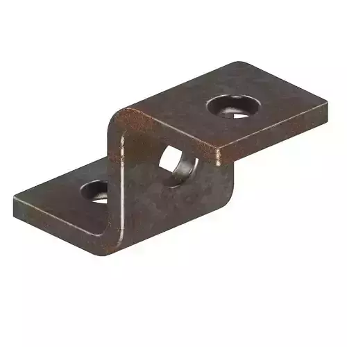 Rusty Bracket Z Shape Low-poly 3D model