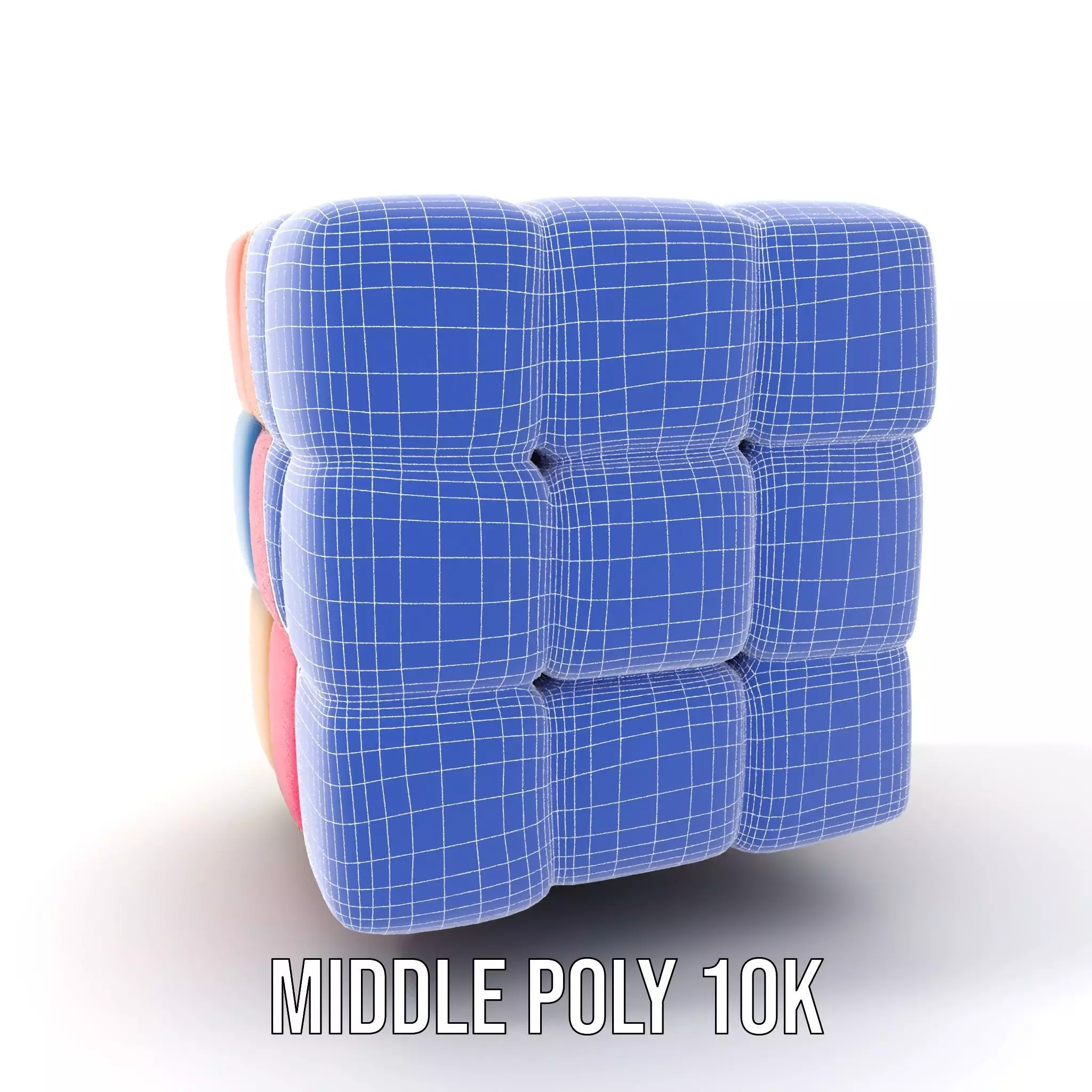 Soft Velvet Puzzle Cube model pack Low-poly 3D model_21