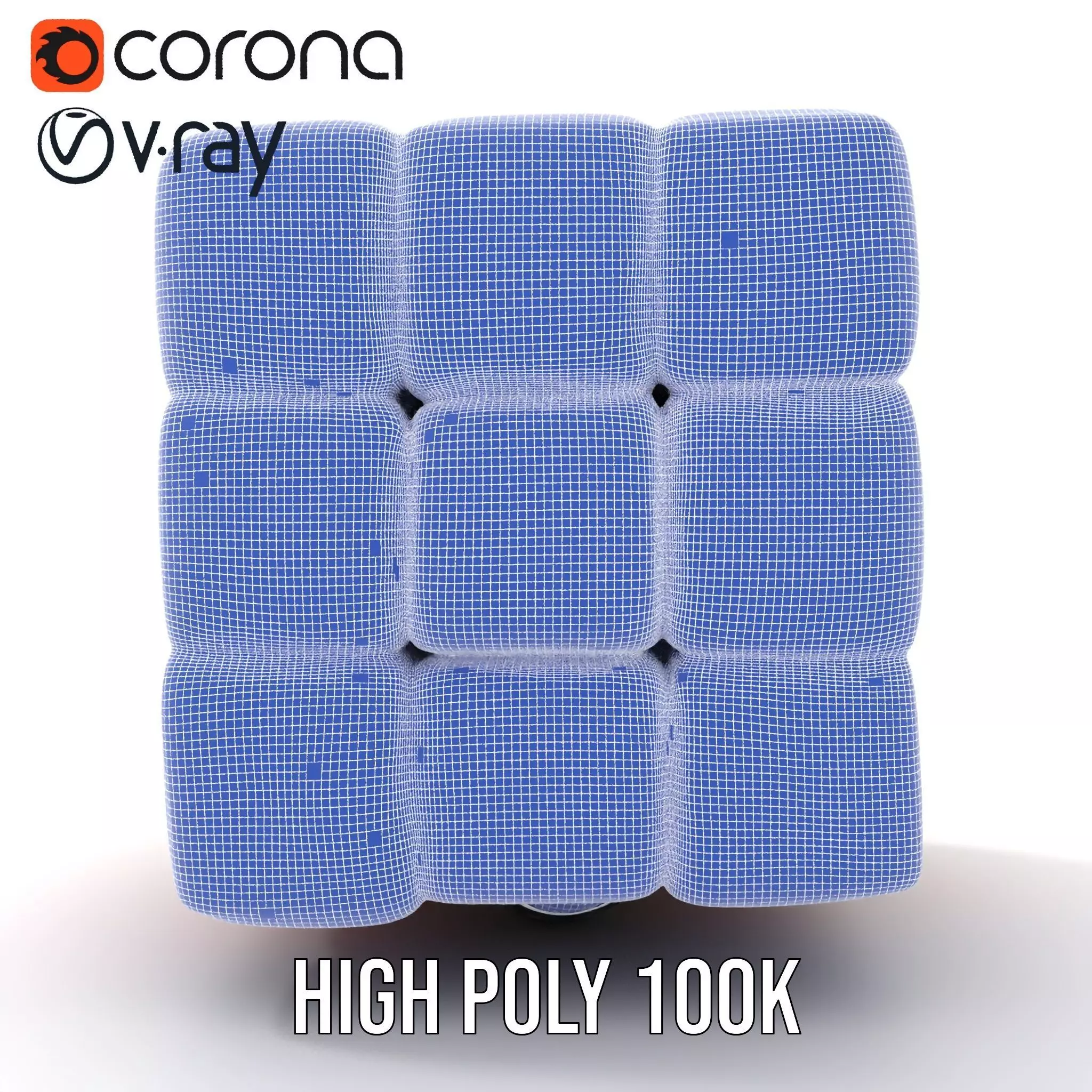 Soft Velvet Puzzle Cube model pack Low-poly 3D model_33