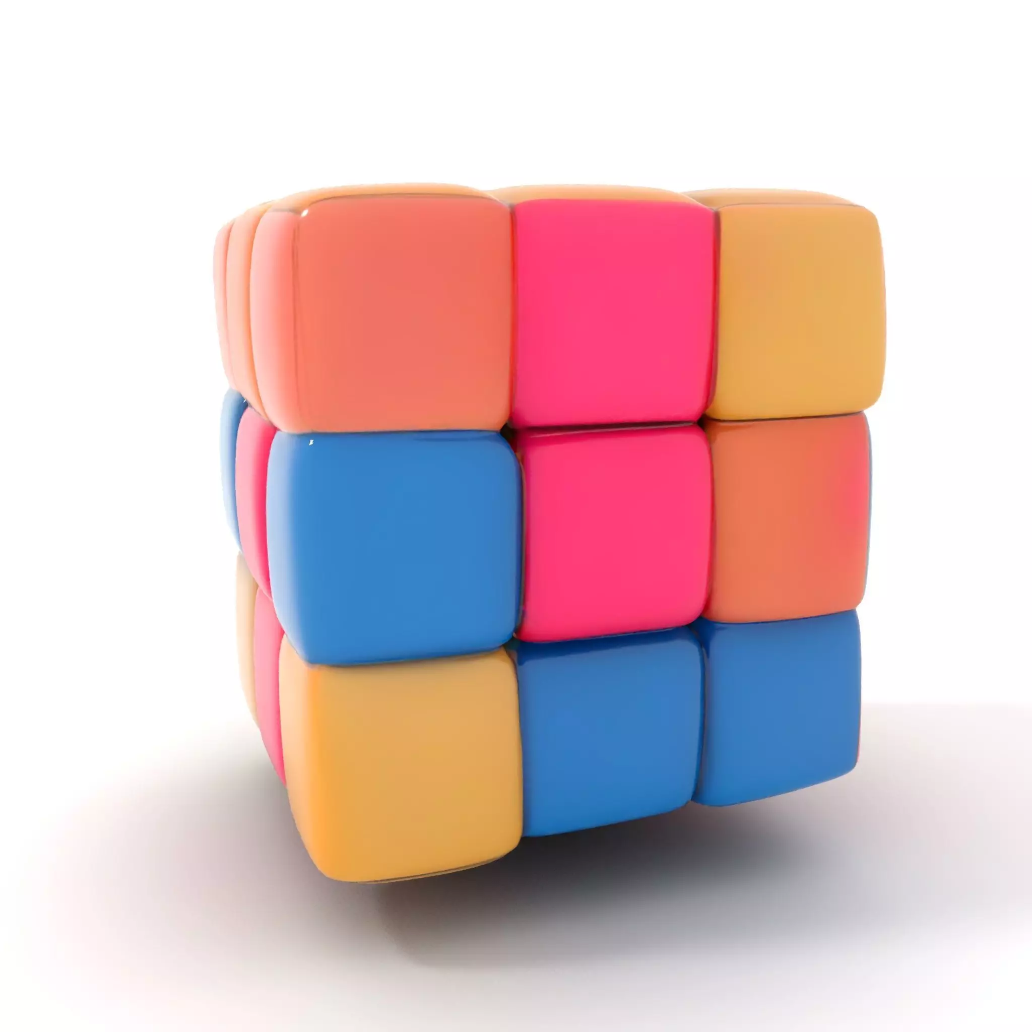Soft Velvet Puzzle Cube model pack Low-poly 3D model_0