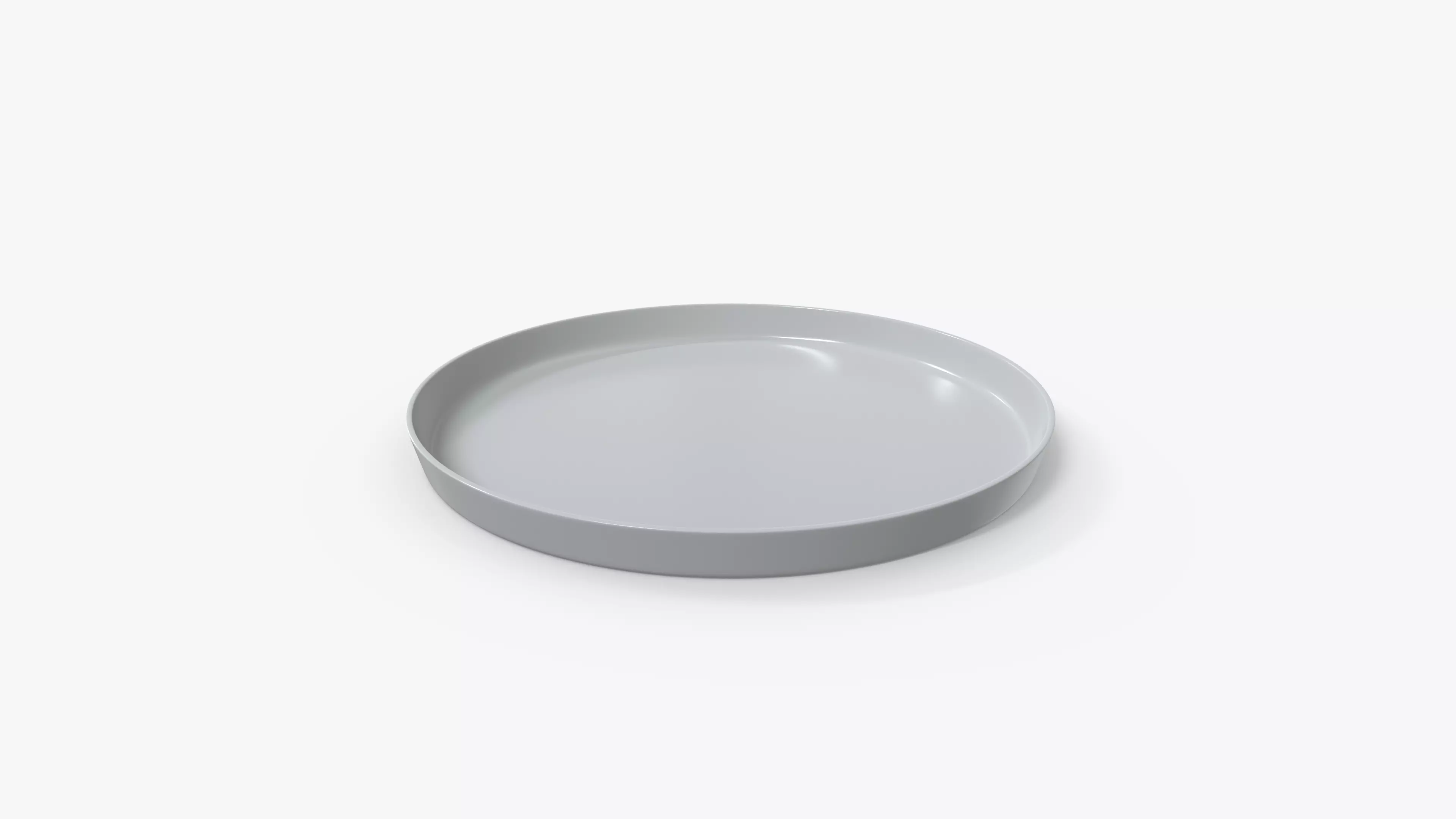 Stylish Plate M Low-poly 3D model_8