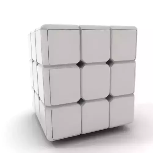 Silver Puzzle Cube model pack Low-poly 3D model Silver Puzzle Cube model pack Low-poly 3D model