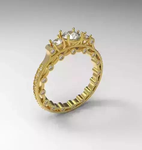 Ring with diamond