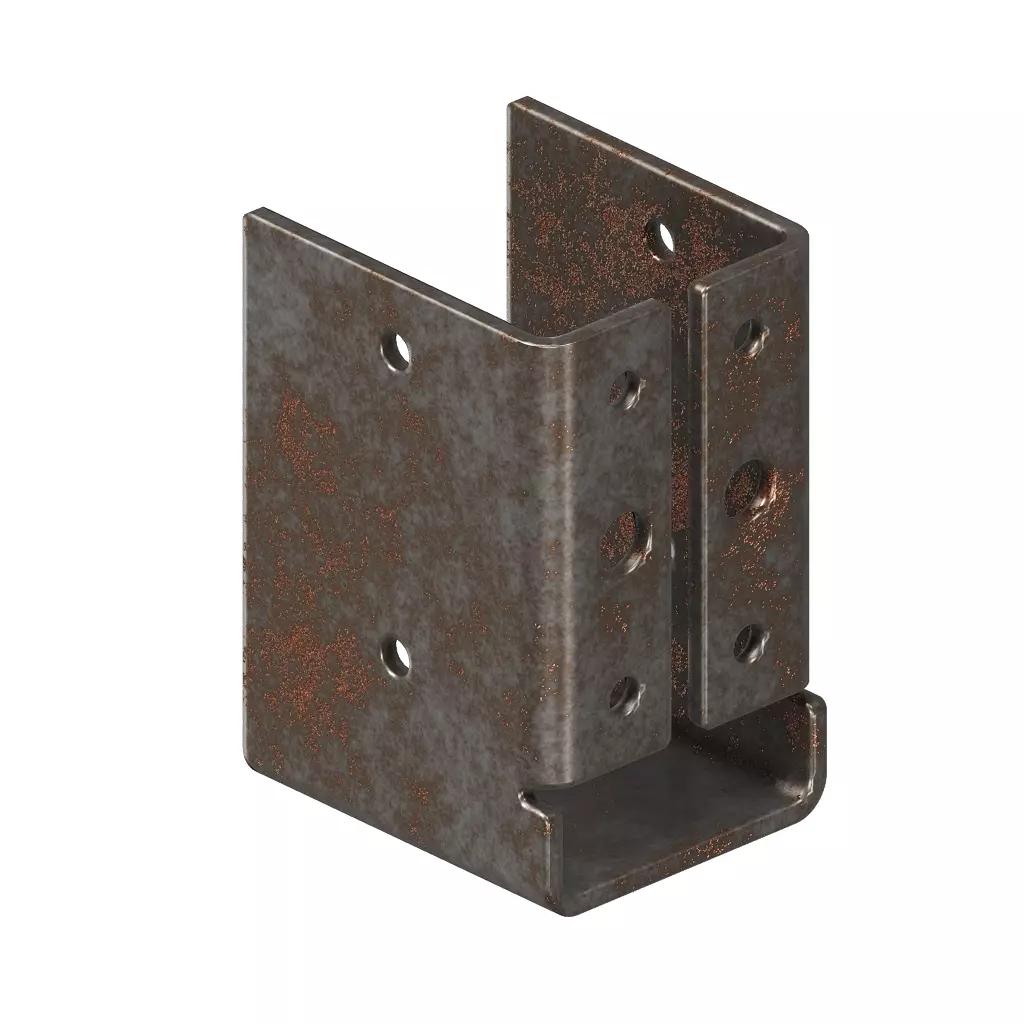 Rusty Joist Bracket 3D model_1