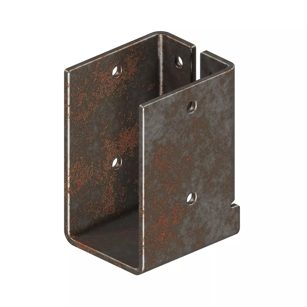 Rusty Joist Bracket 3D model_0