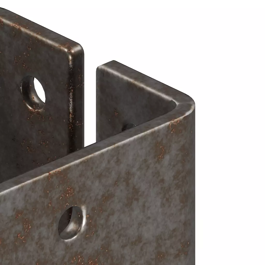 Rusty Joist Bracket 3D model_2