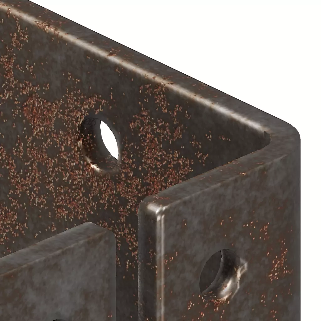 Rusty Joist Bracket 3D model_3