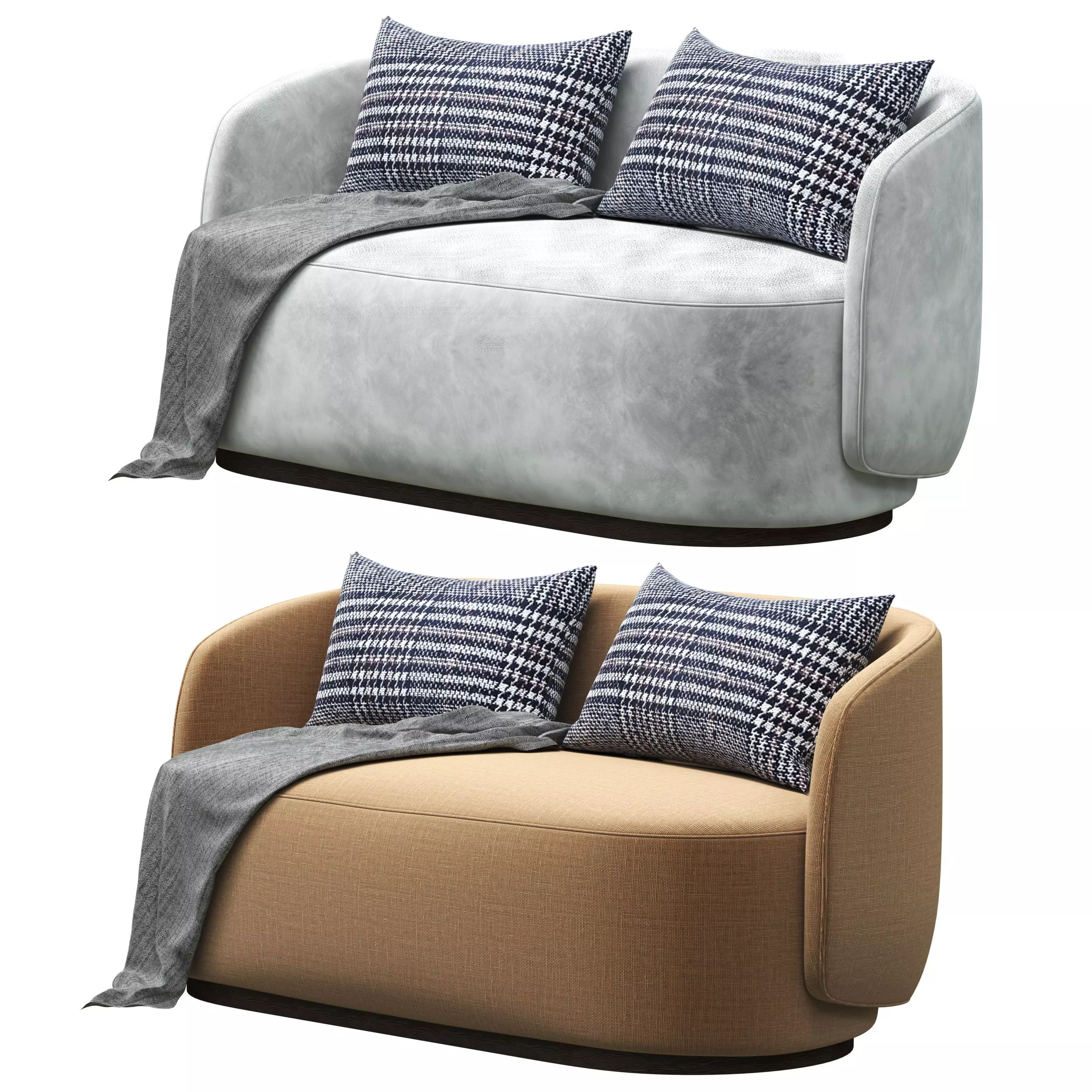 Fendi Casa Annabelle sofa 3D model_2