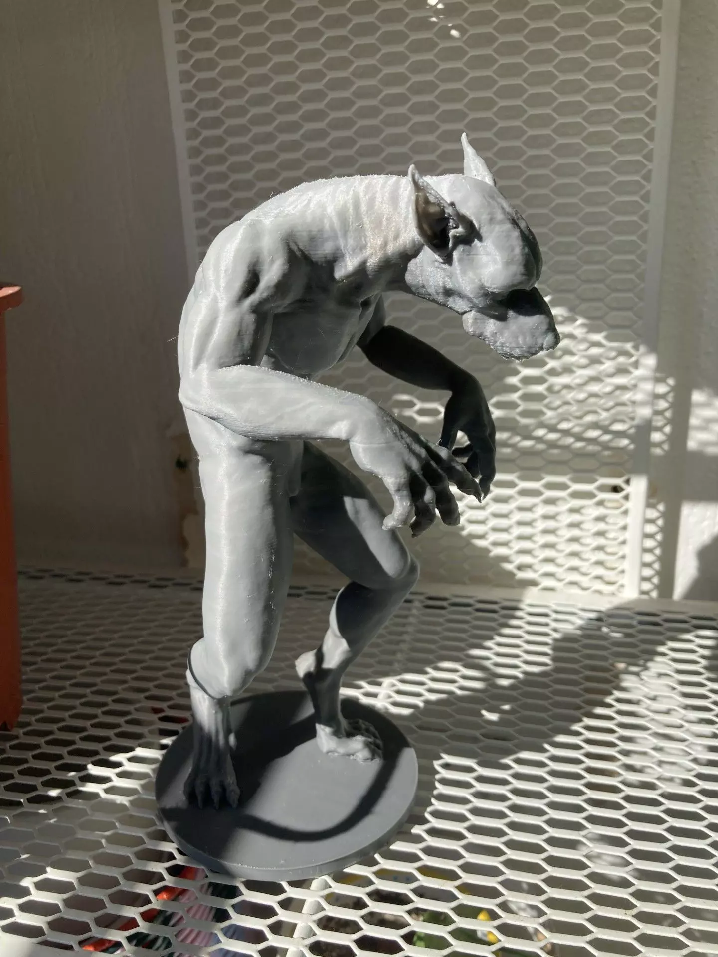 Werewolf 3D Print Statue 3D print model_8