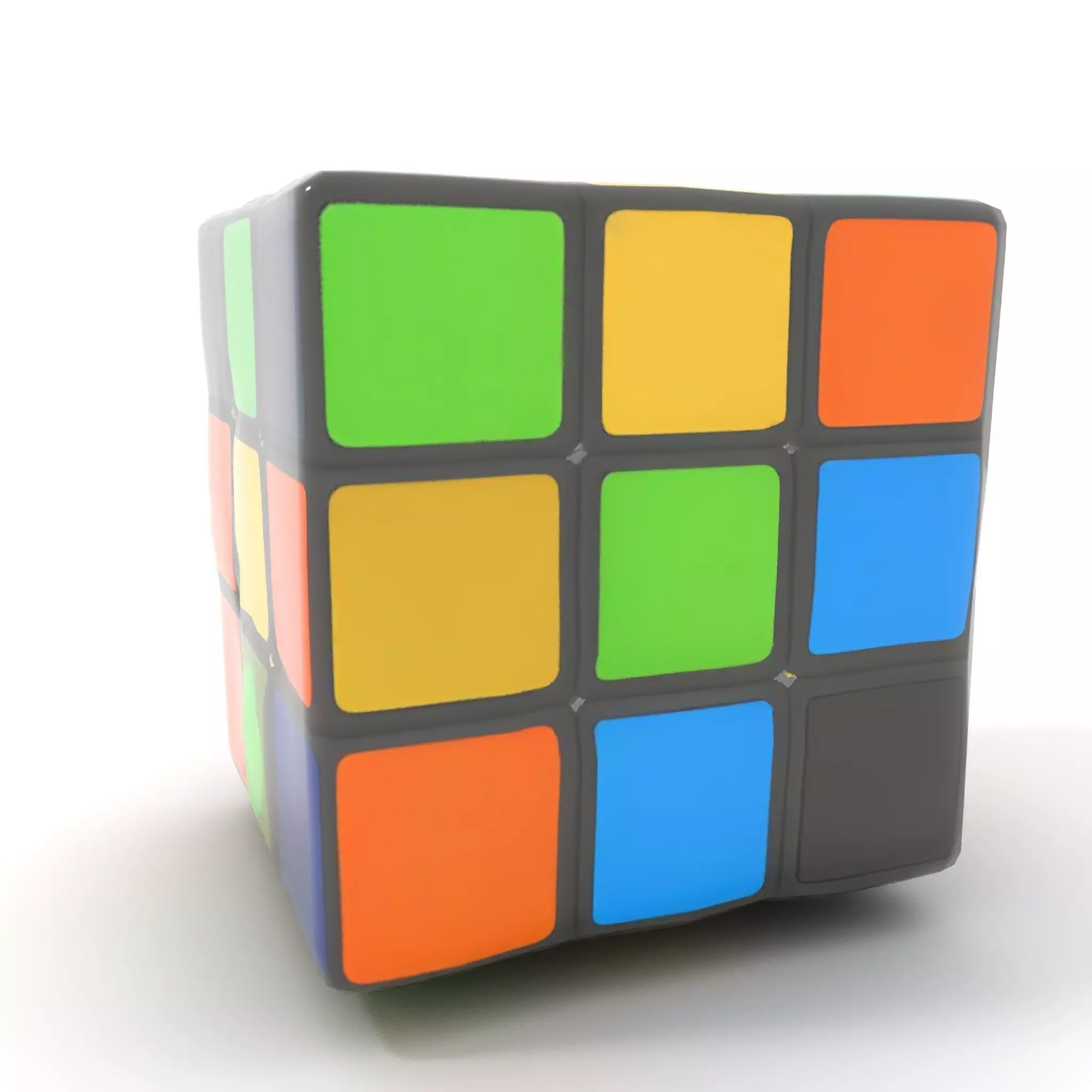 Multicolor Puzzle Cube model pack Low-poly 3D model_25