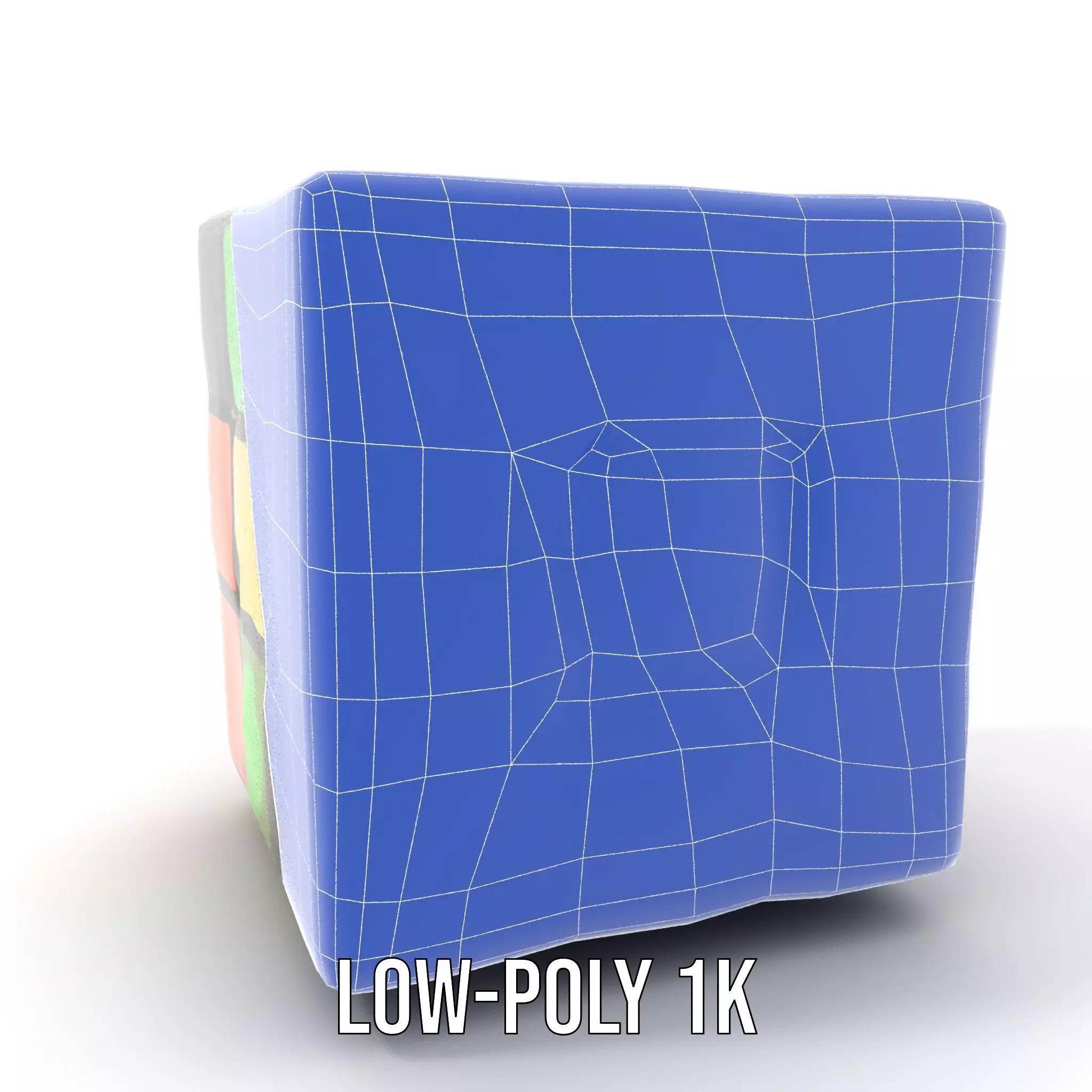 Multicolor Puzzle Cube model pack Low-poly 3D model_8