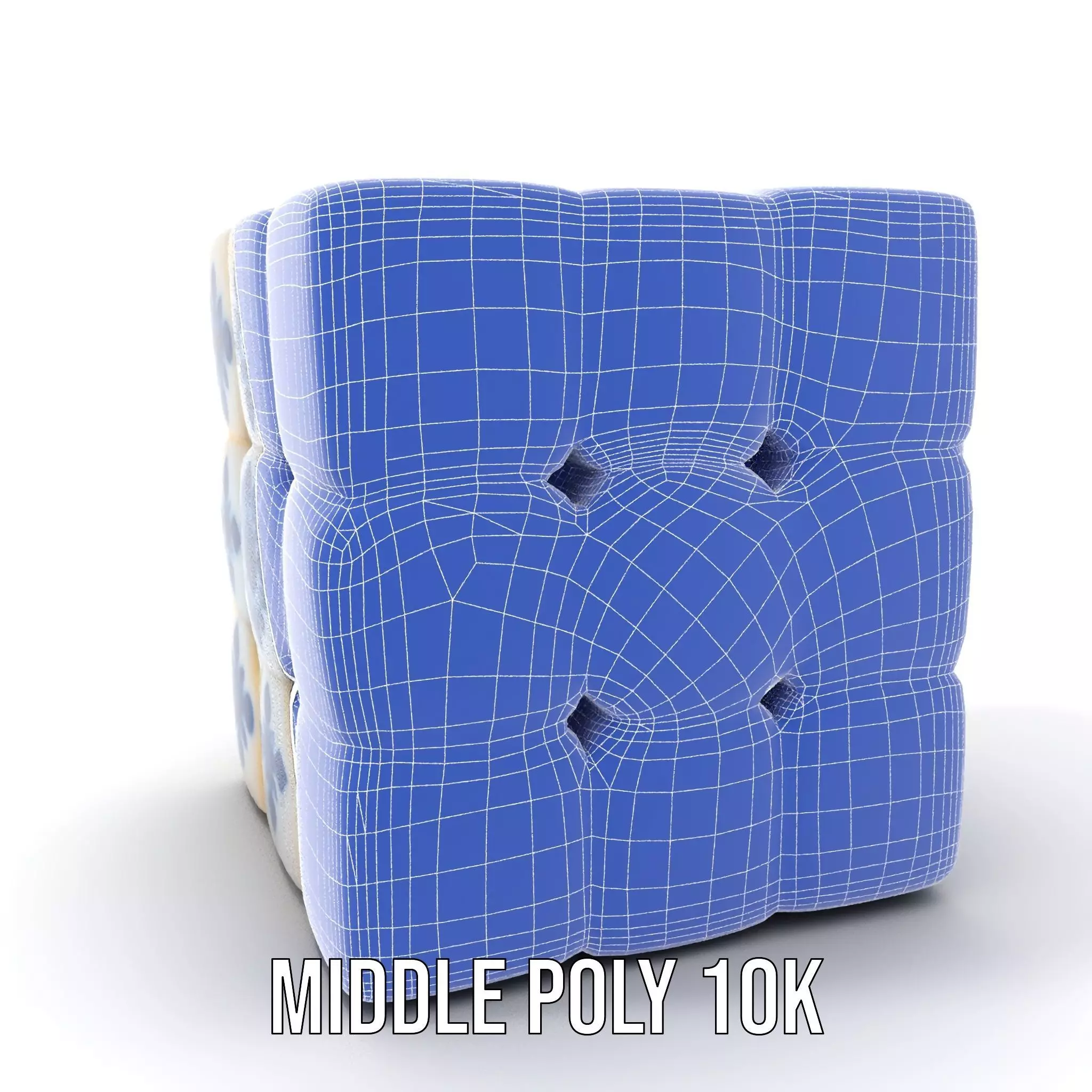 Porcelain Blue Pattern Cube model pack Texture_24