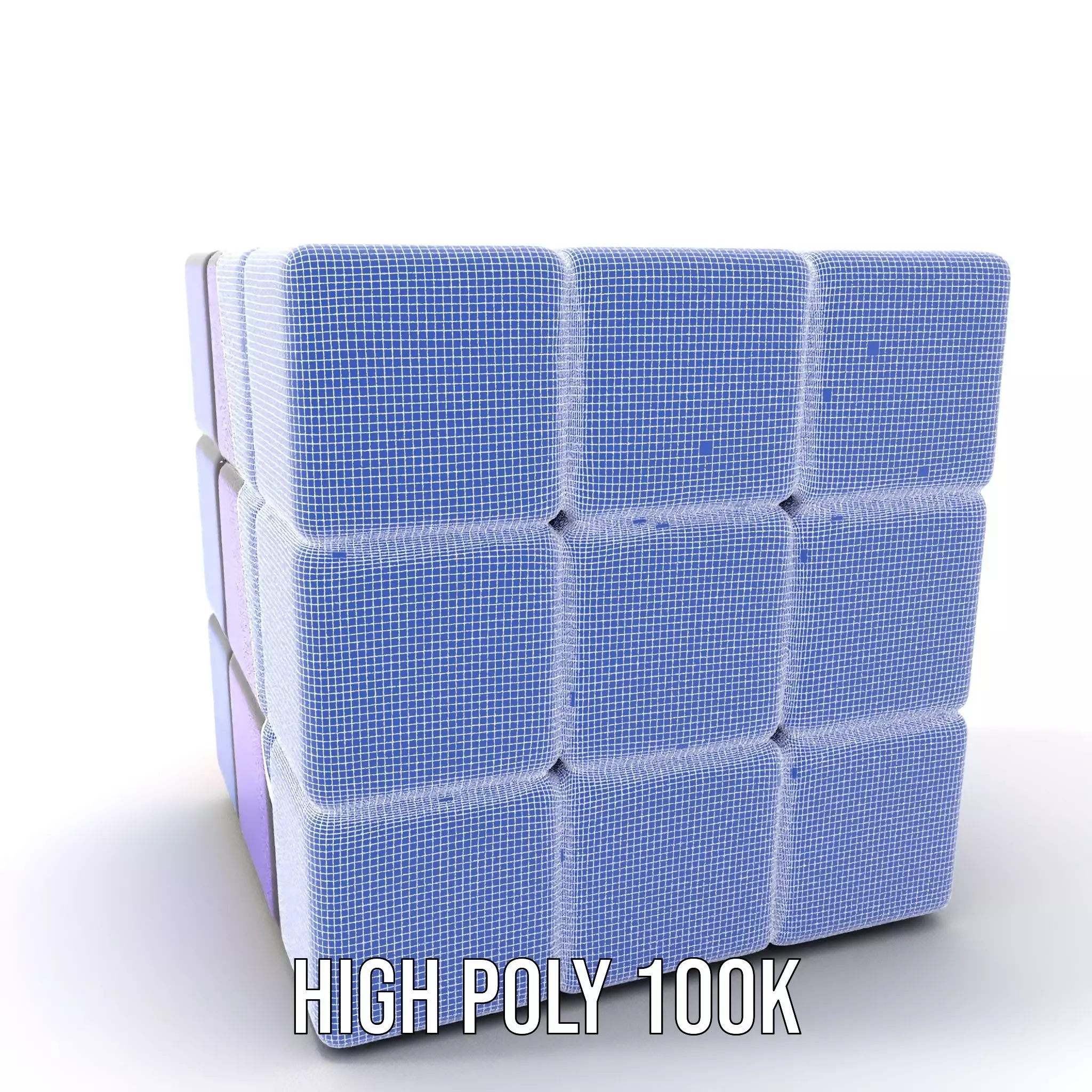 Classic Puzzle Cube model pack Low-poly 3D model_5