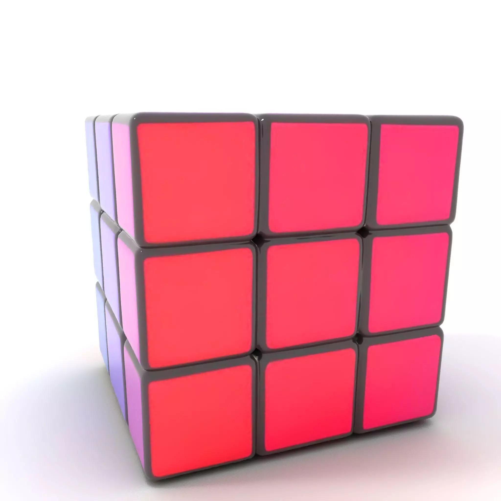 Classic Puzzle Cube model pack Low-poly 3D model_0