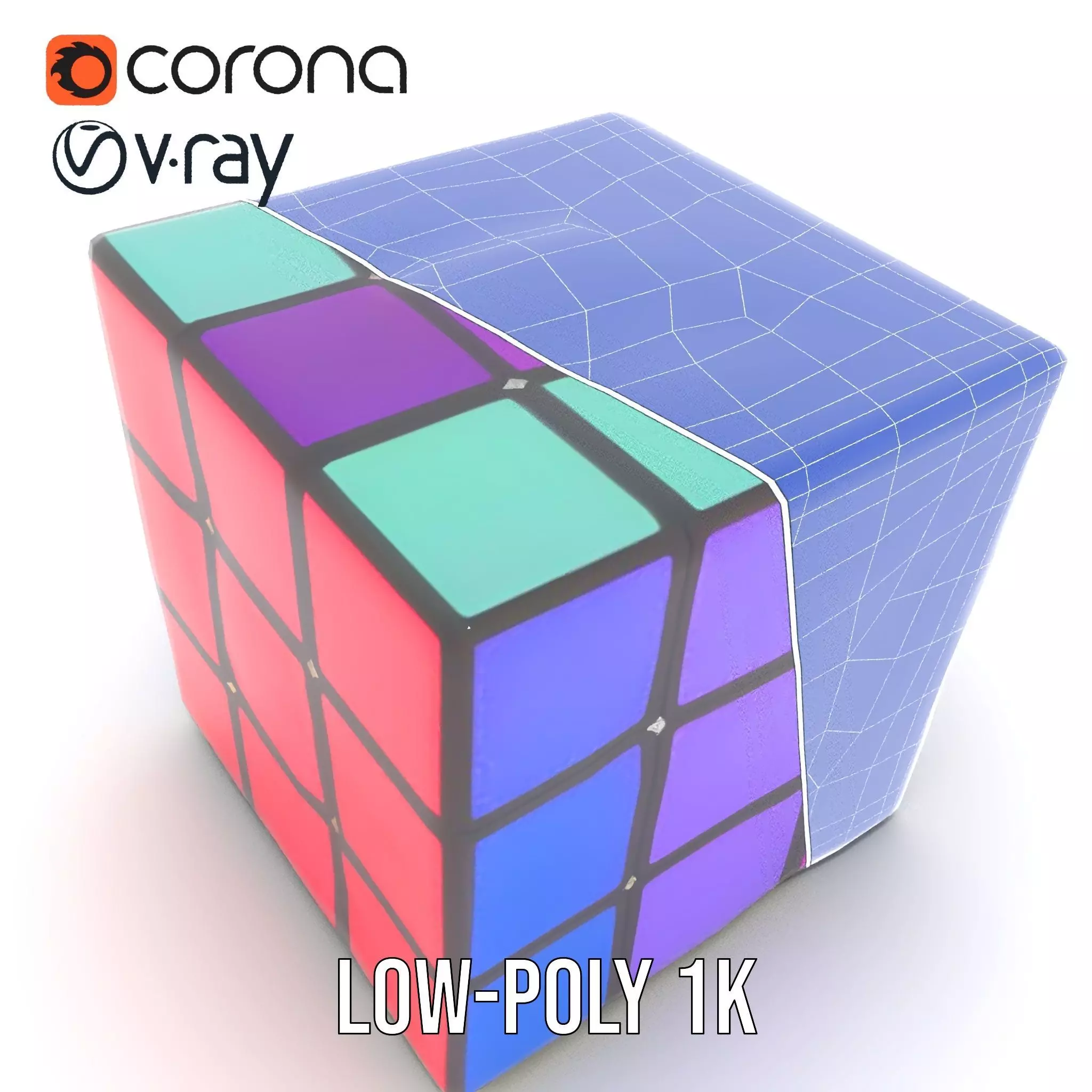 Classic Puzzle Cube model pack Low-poly 3D model_29