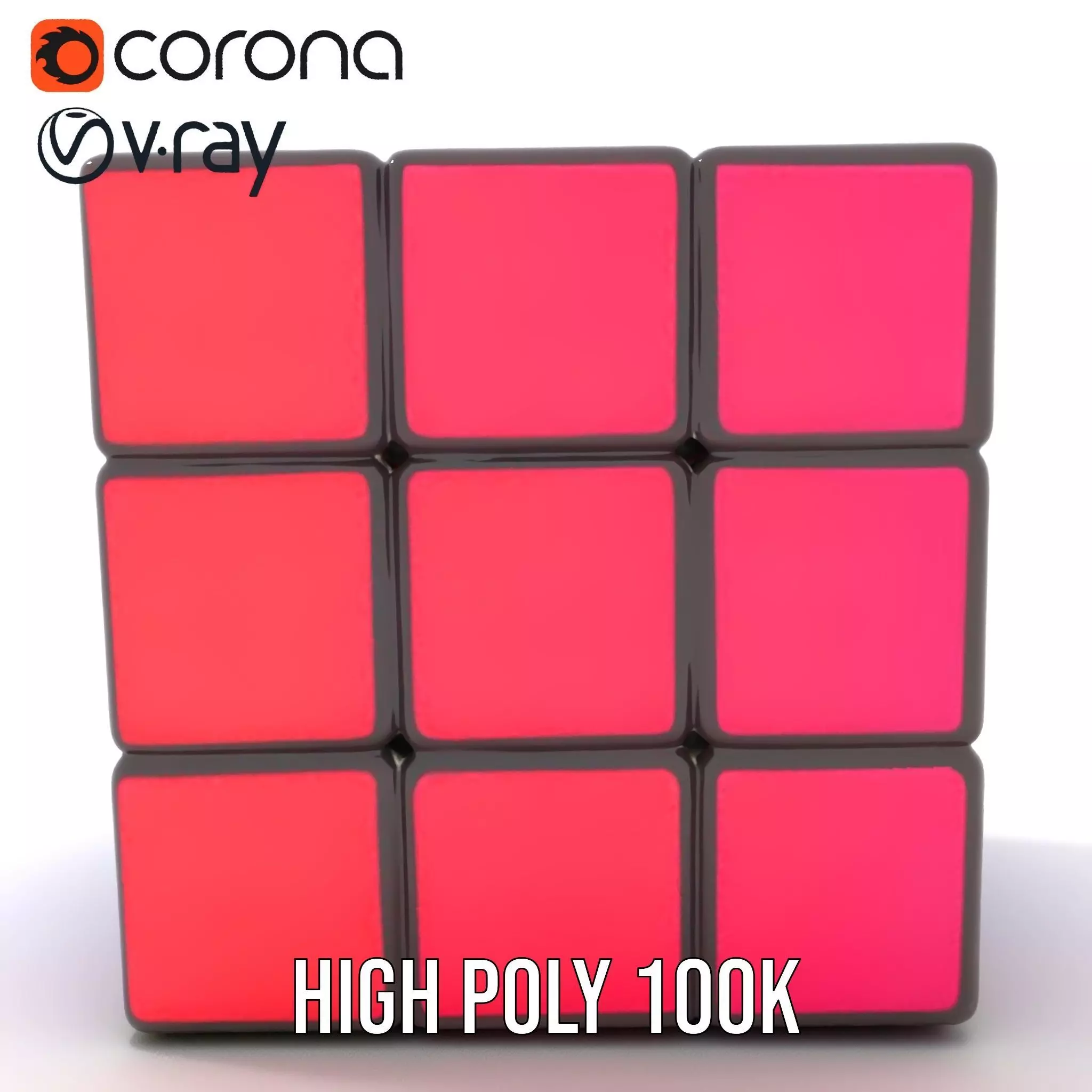 Classic Puzzle Cube model pack Low-poly 3D model_16