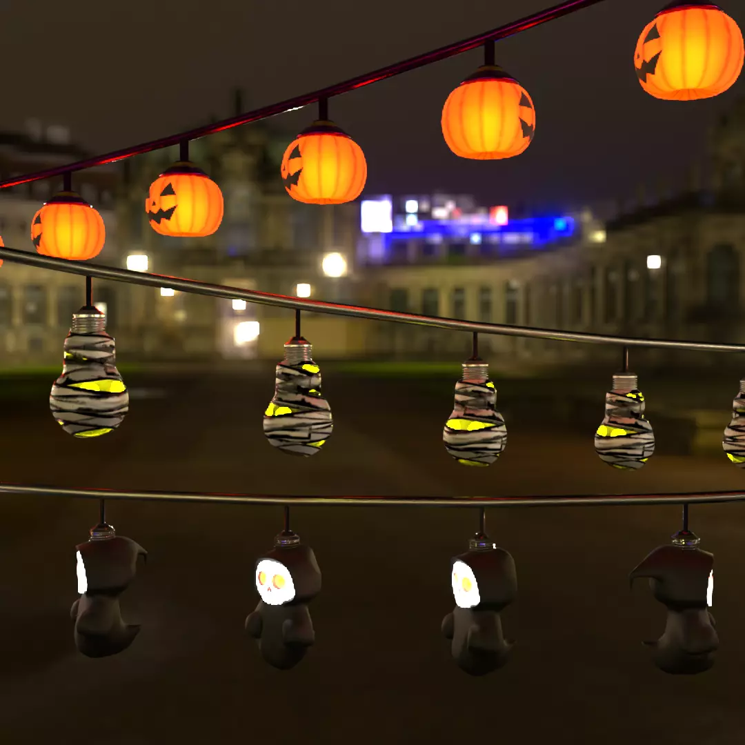 Halloween Illumination Lights 3D model