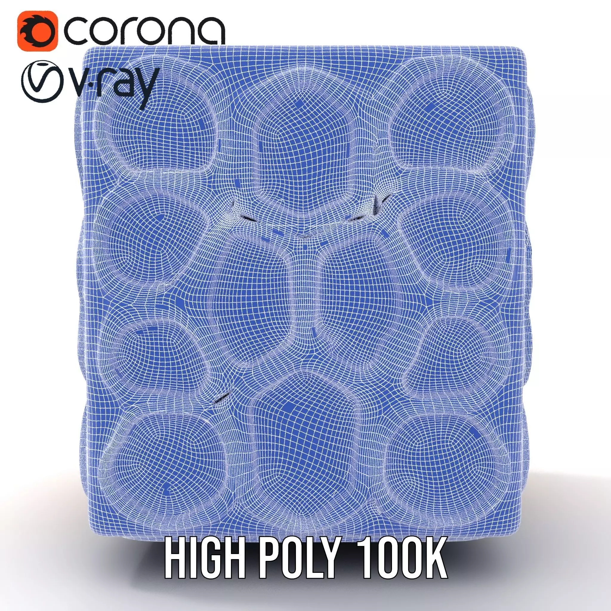 Hexagonal Amber Cube model pack Low-poly 3D model_33