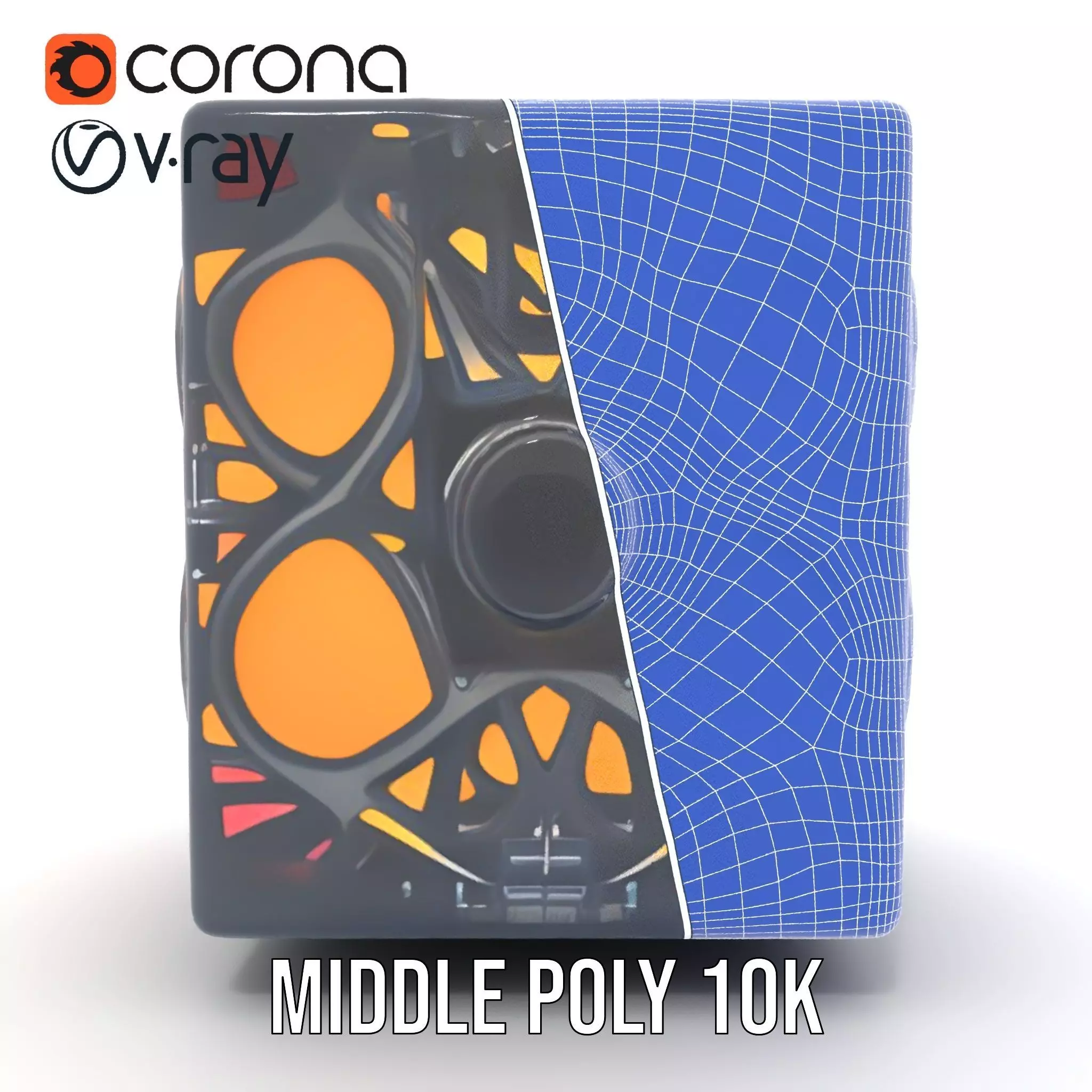 Elegant Gradient Lamp model pack Low-poly 3D model_19