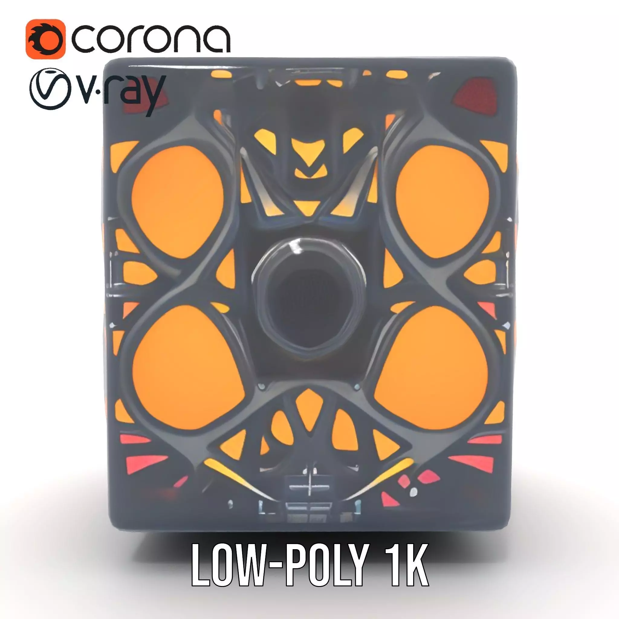 Elegant Gradient Lamp model pack Low-poly 3D model_28