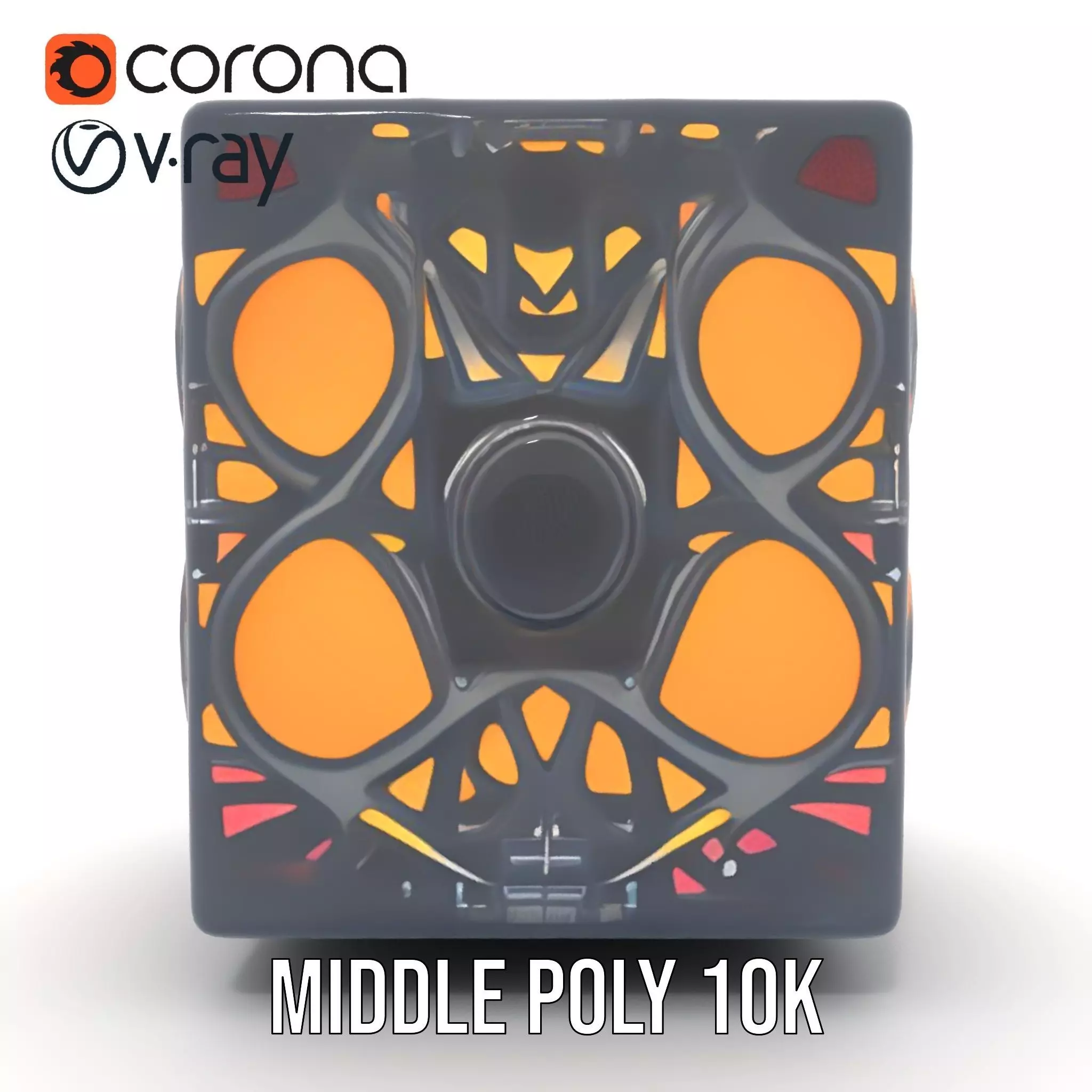 Elegant Gradient Lamp model pack Low-poly 3D model_12