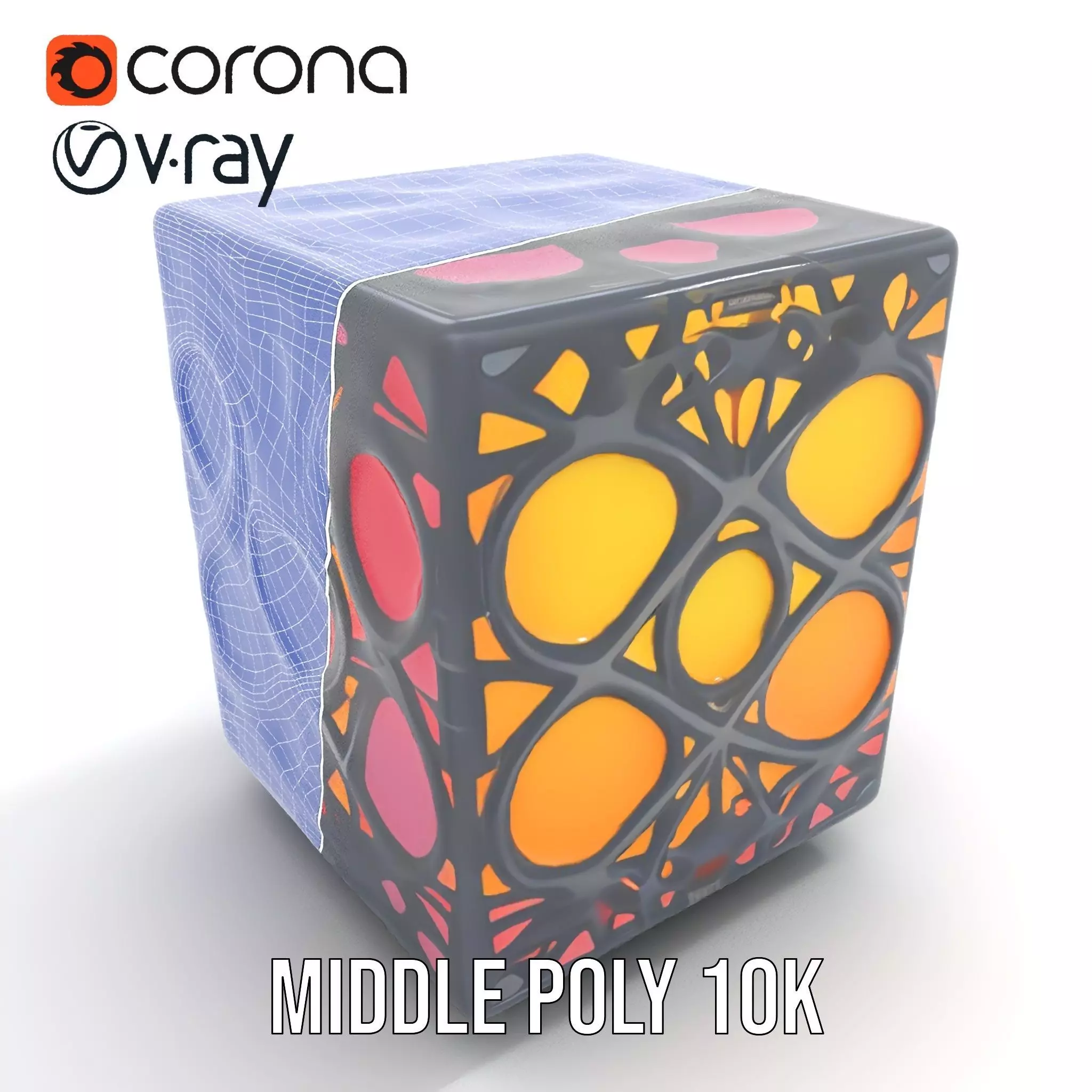 Elegant Gradient Lamp model pack Low-poly 3D model_27