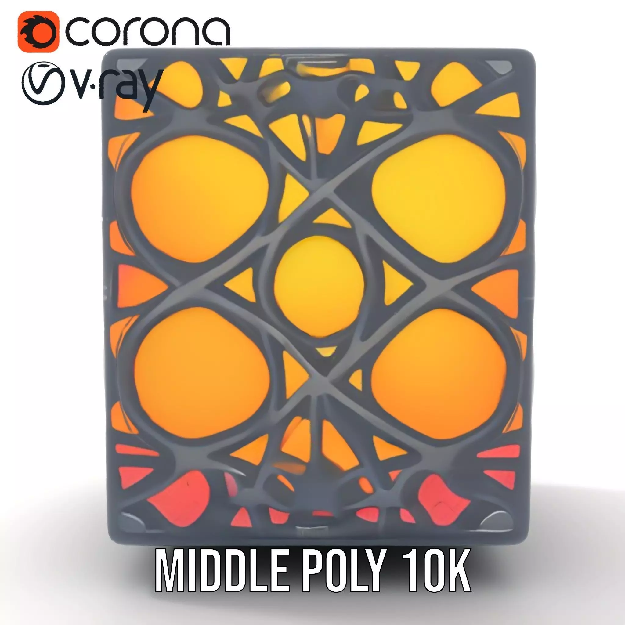 Elegant Gradient Lamp model pack Low-poly 3D model_6