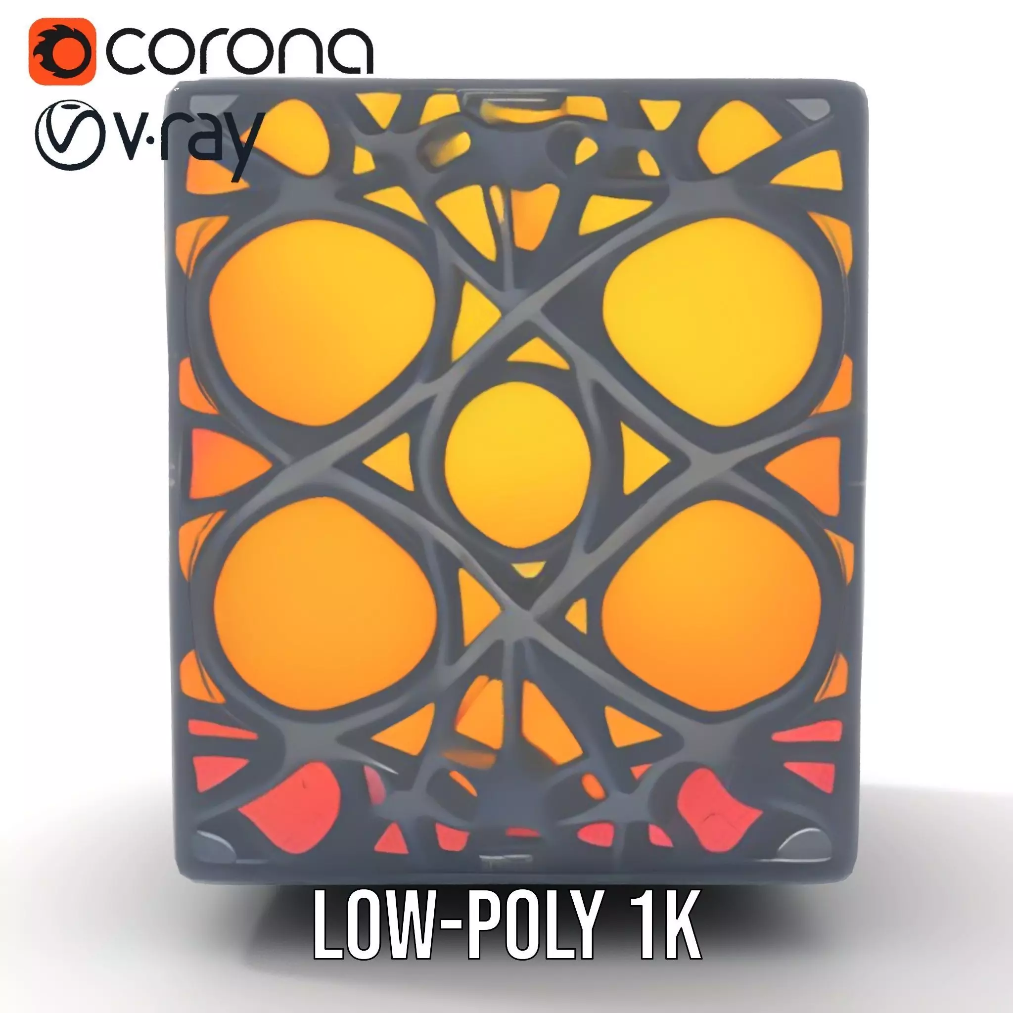 Elegant Gradient Lamp model pack Low-poly 3D model_25