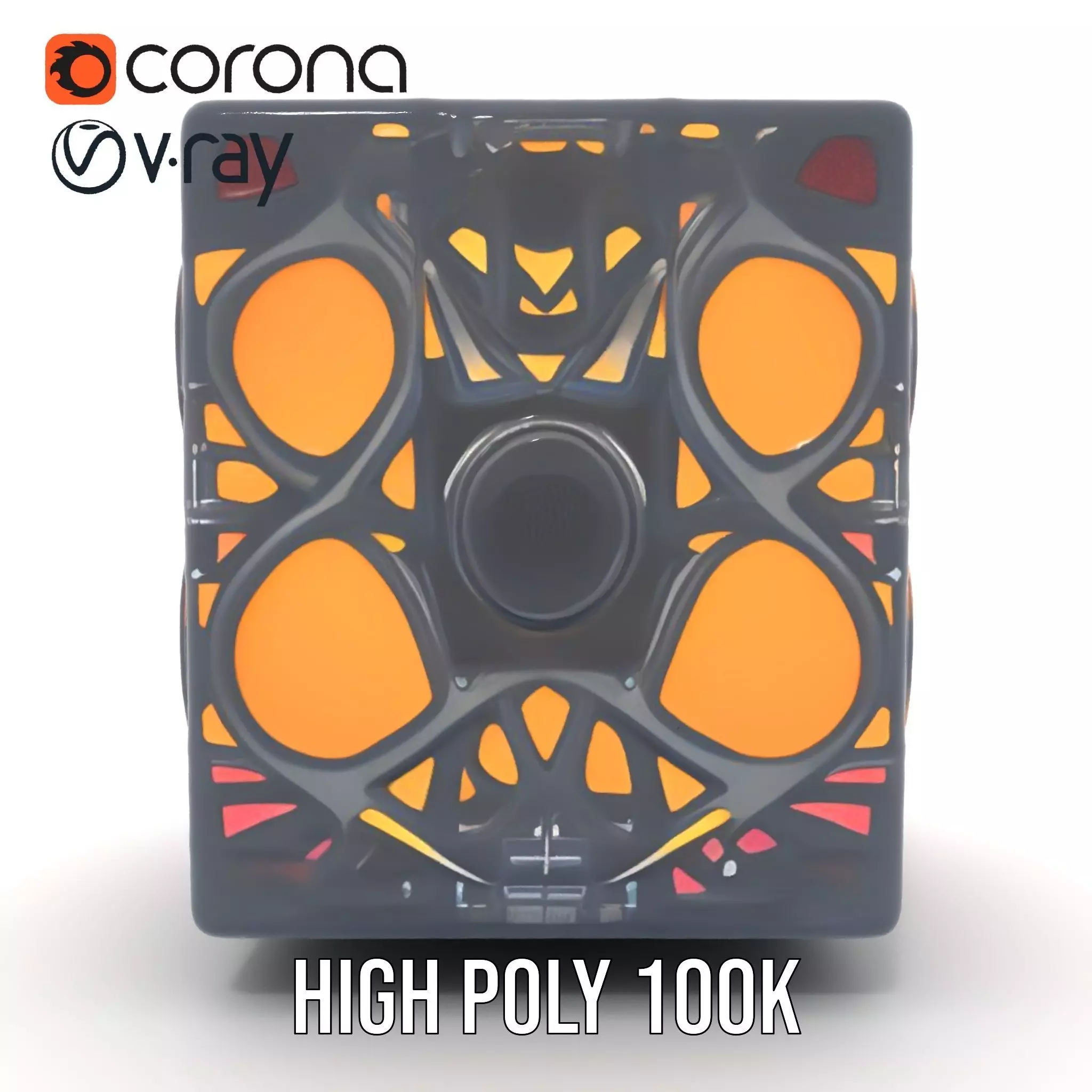 Elegant Gradient Lamp model pack Low-poly 3D model_29