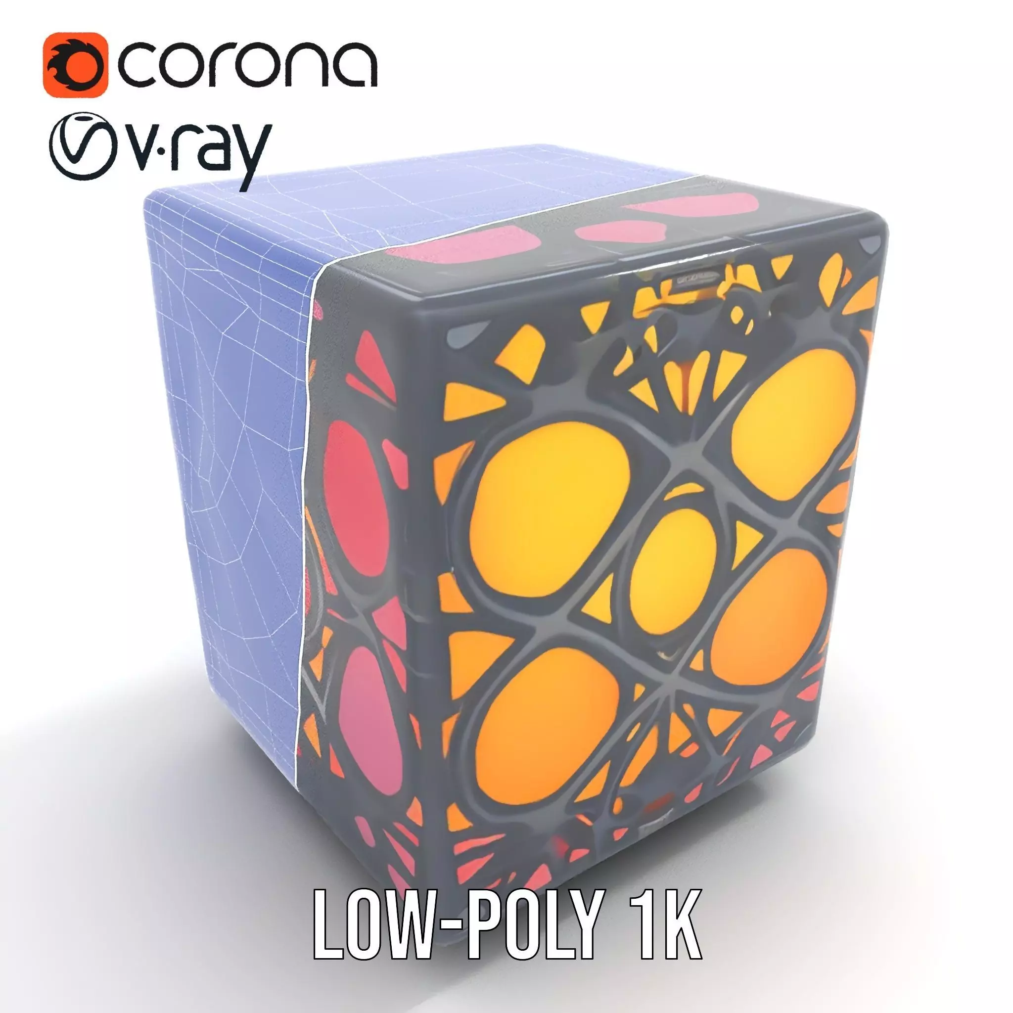 Elegant Gradient Lamp model pack Low-poly 3D model_13