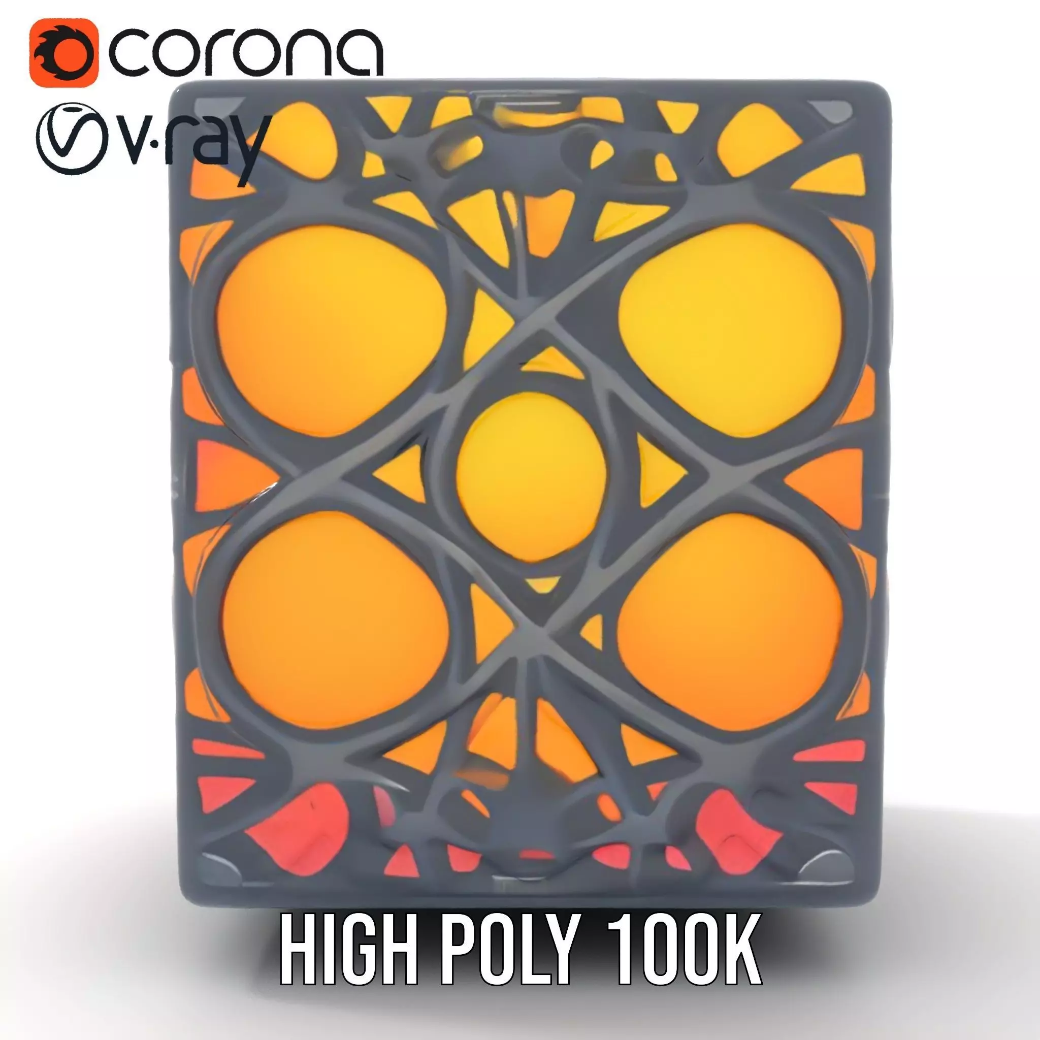 Elegant Gradient Lamp model pack Low-poly 3D model_26