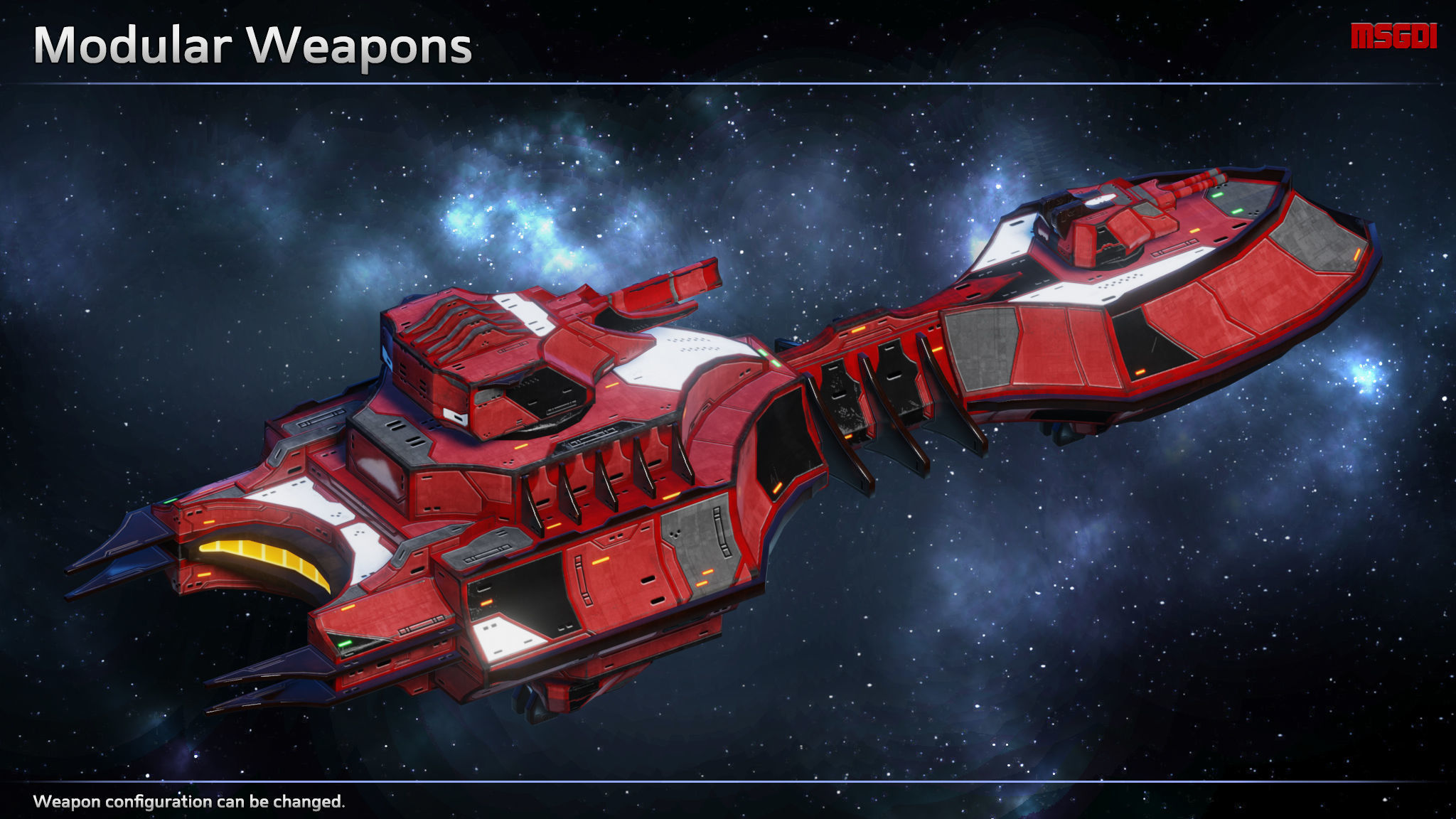 Spaceship Thaalian Empire Destroyer Low-poly 3D model_4