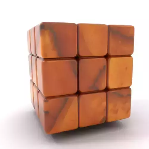 Wooden Puzzle Cube model pack