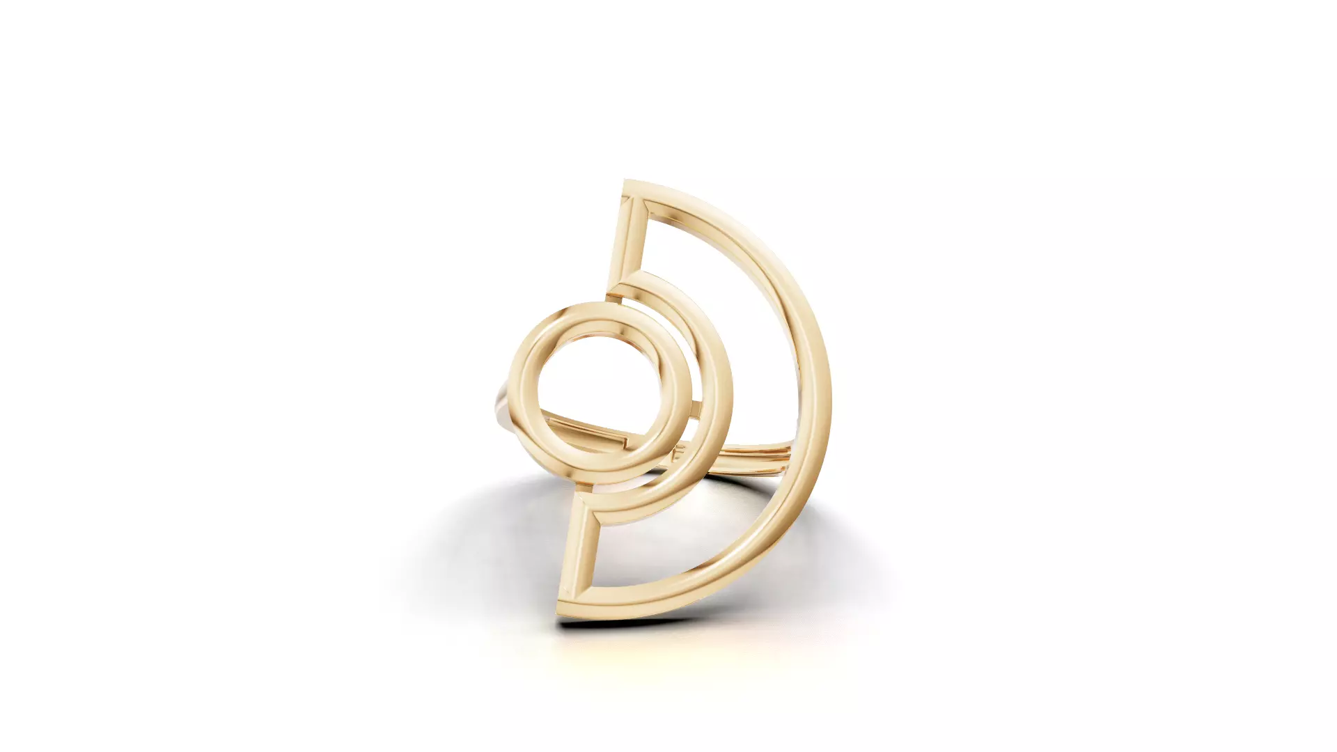 Minimal Abstract Ring 66 3D print model_0