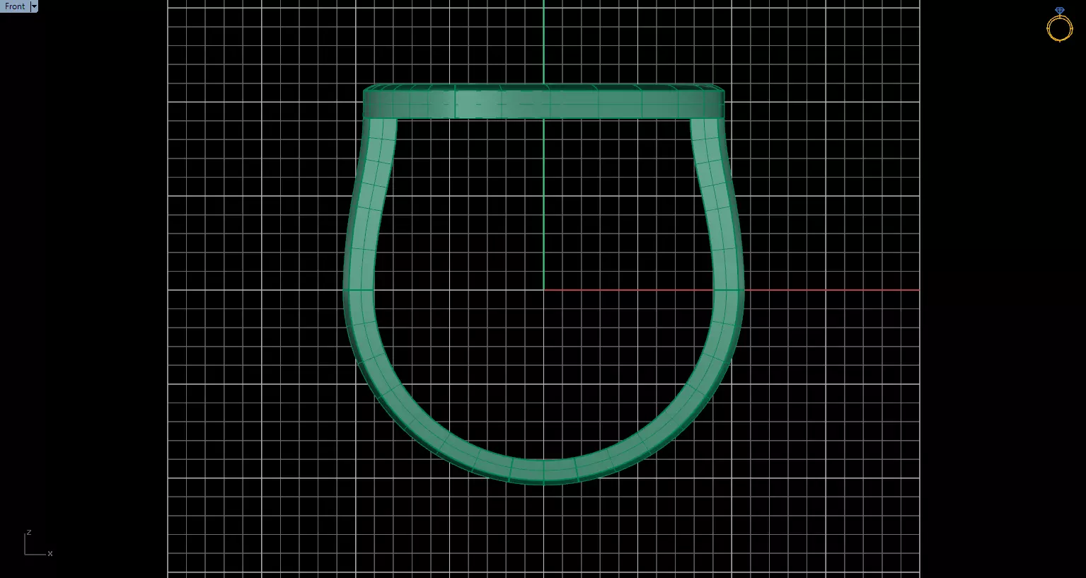 Minimal Abstract Ring 66 3D print model_4