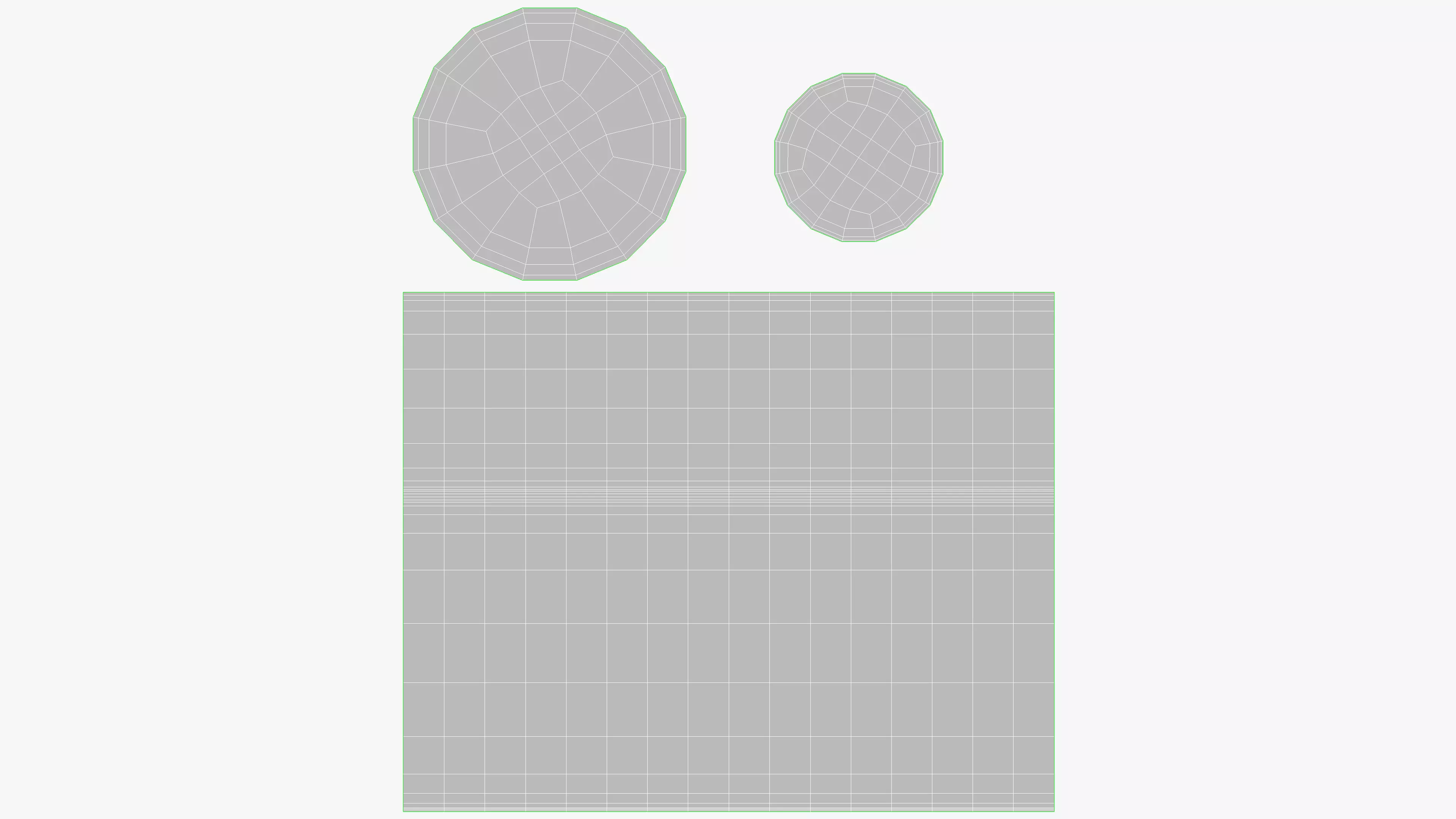 Concrete Vases Cone Low-poly 3D model_10