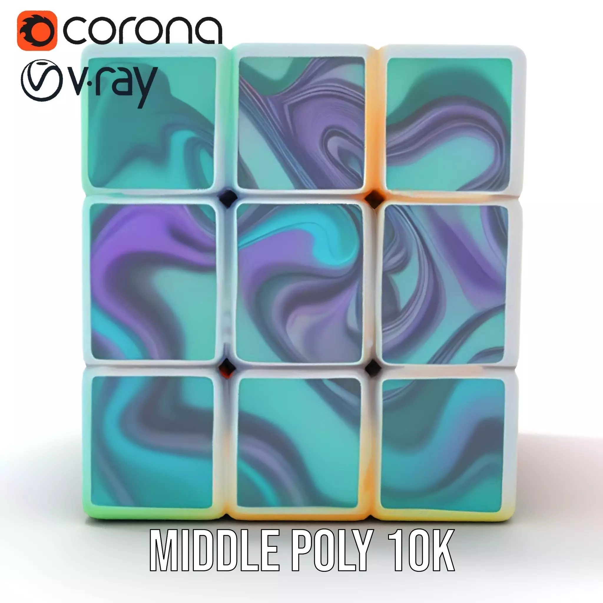 Neon Gradient Cube model pack Texture_7