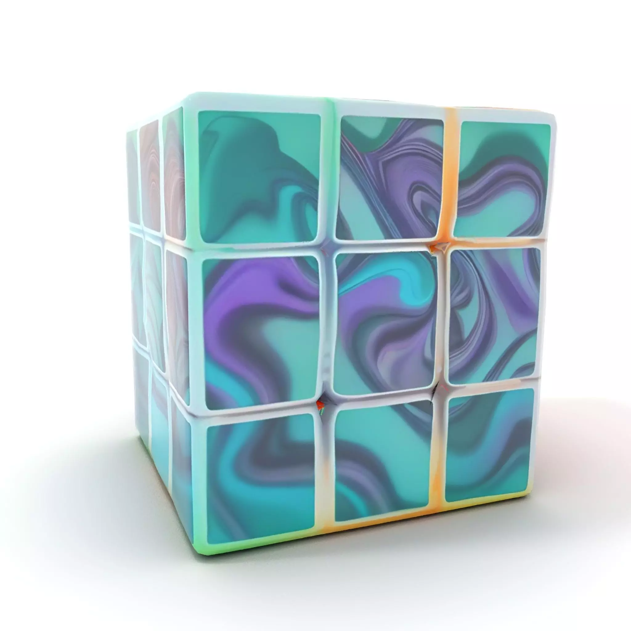 Neon Gradient Cube model pack Texture_8