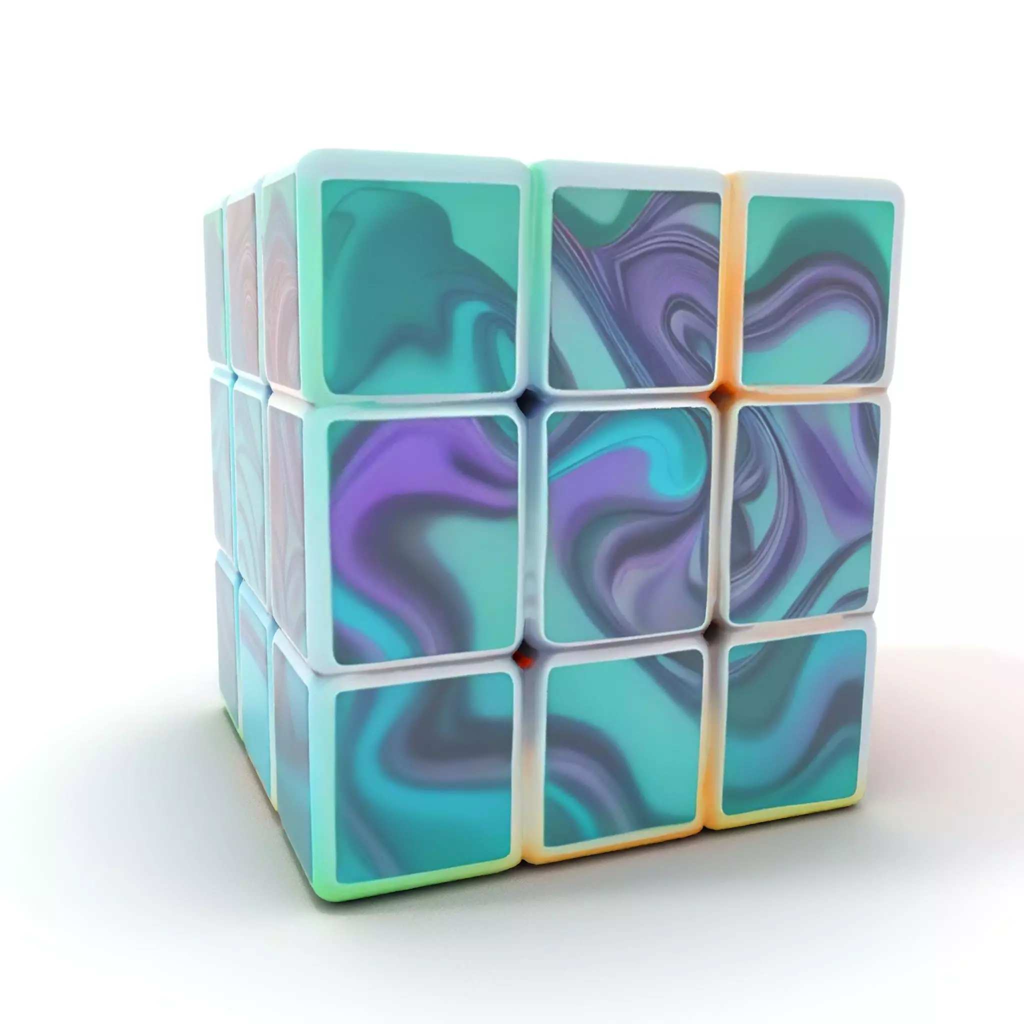 Neon Gradient Cube model pack Texture_6