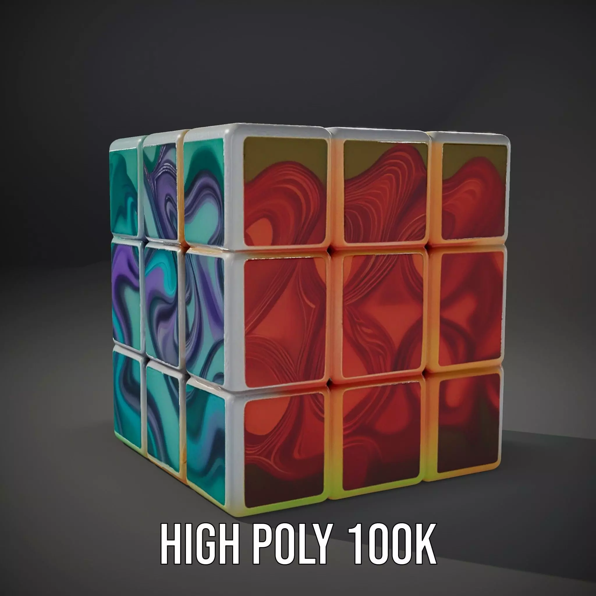 Neon Gradient Cube model pack Texture_11