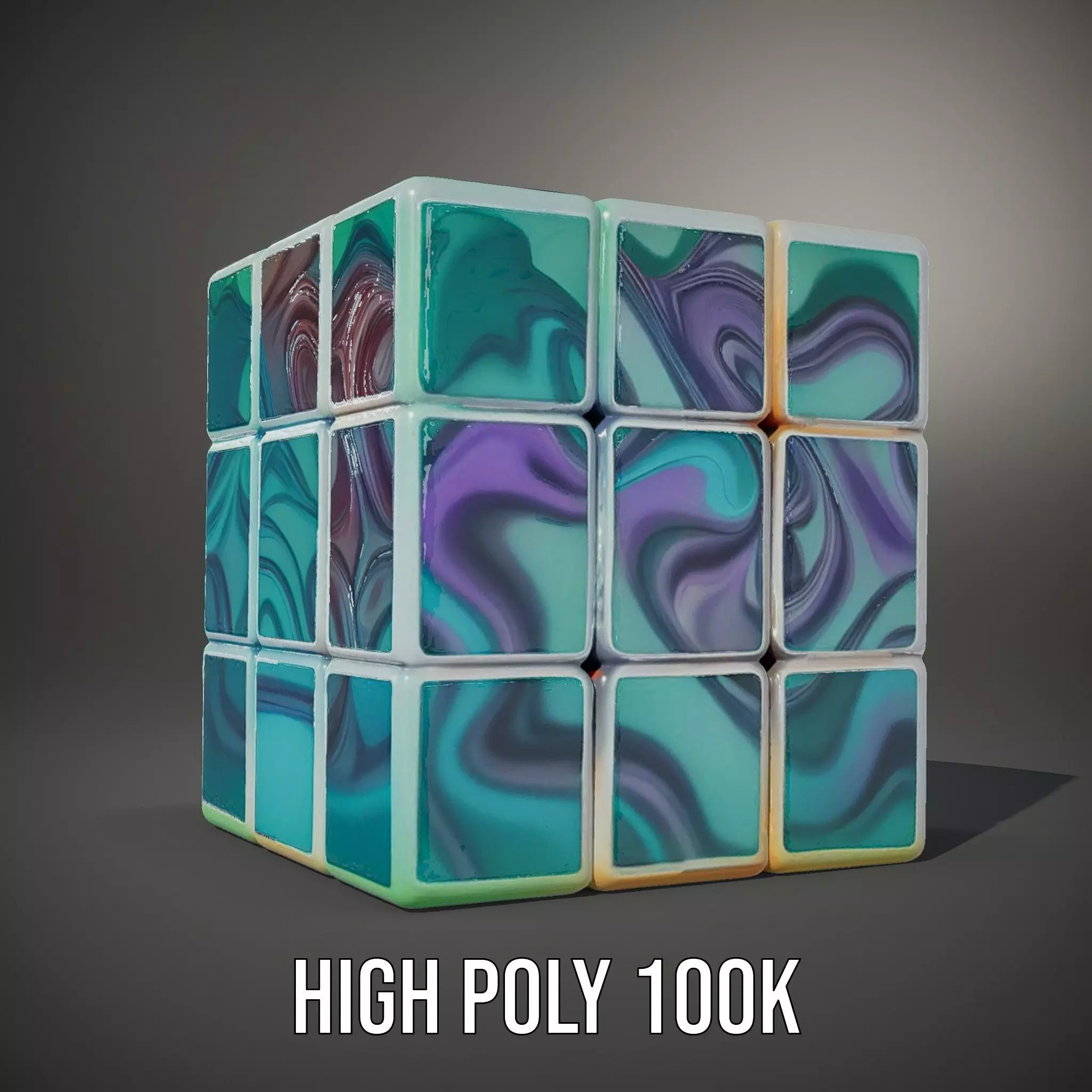 Neon Gradient Cube model pack Texture_9