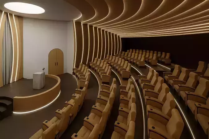 Theater for Lawyer Society  Modern Auditorium Interior