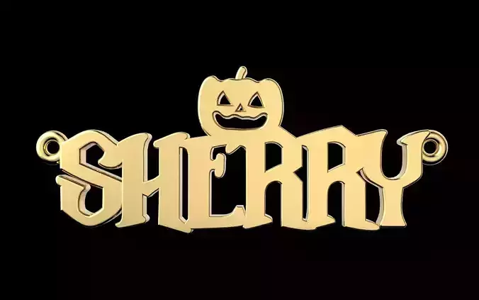 SHERRY Halloween Pendant 3D print model