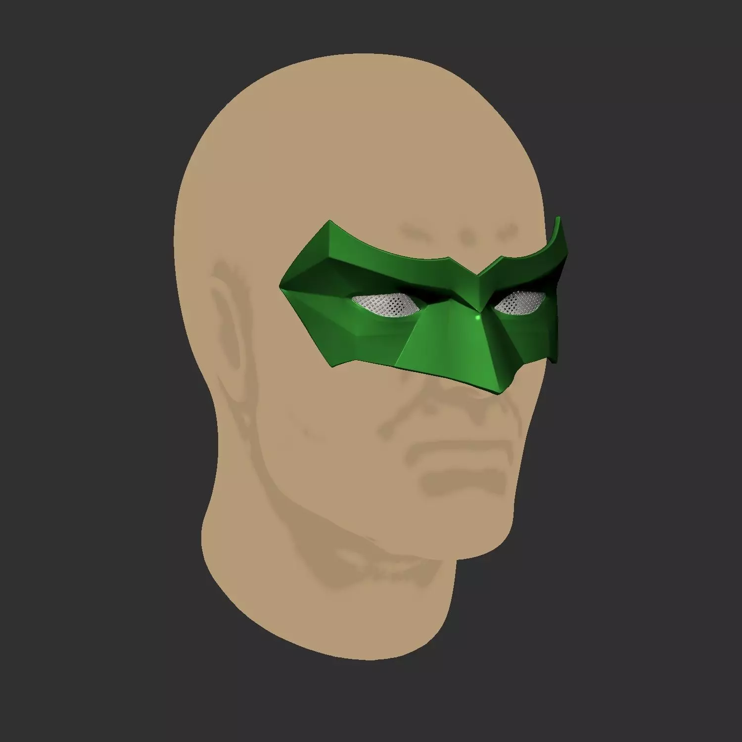 Green Lantern Cosplay Mask 3D print model_6
