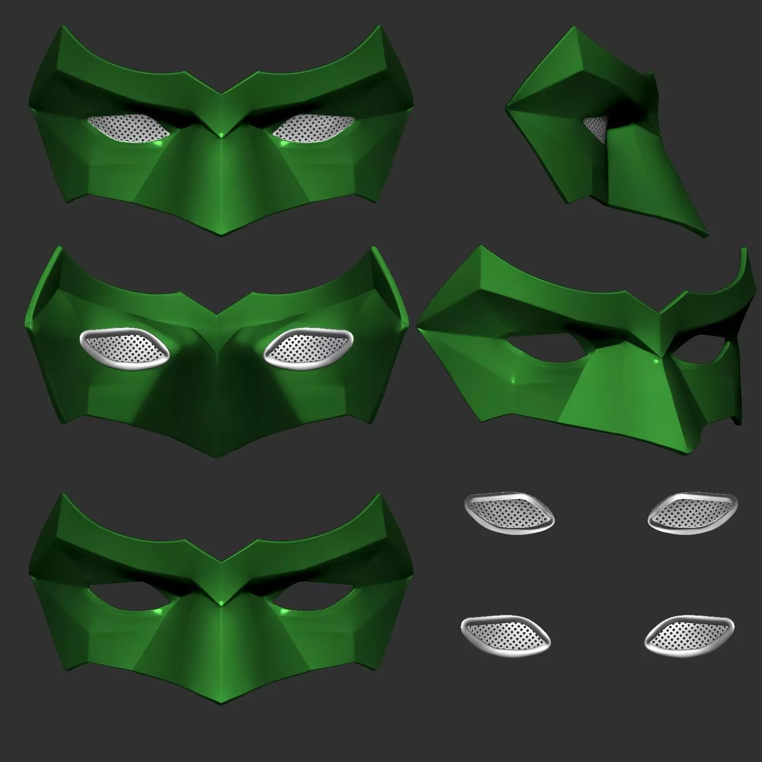 Green Lantern Cosplay Mask 3D print model_0