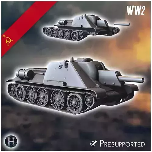 SU-122 assault gun - Soviet army WW2 Second World East front Ost