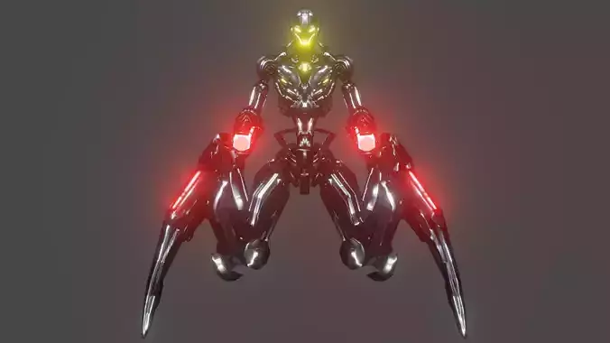 ultron sentry Low-poly 3D model