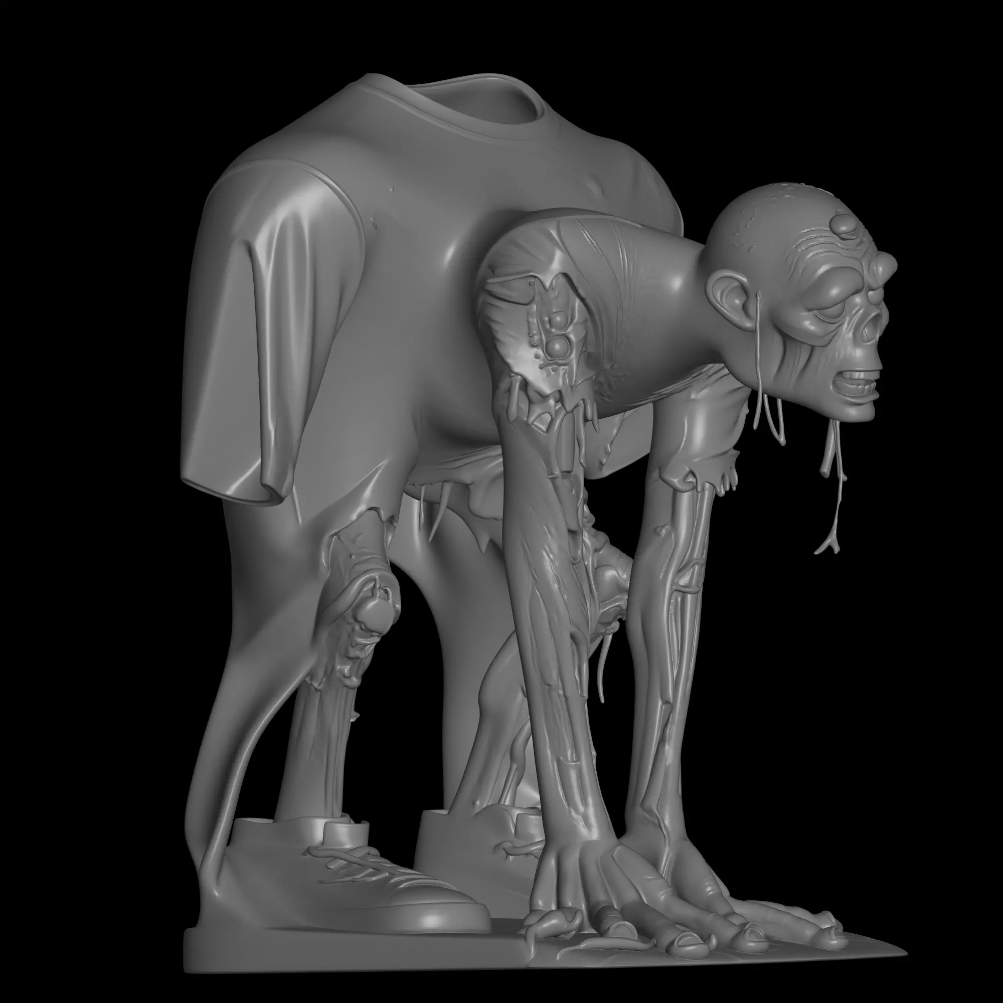 multipurpose zombie model 3D print model_3