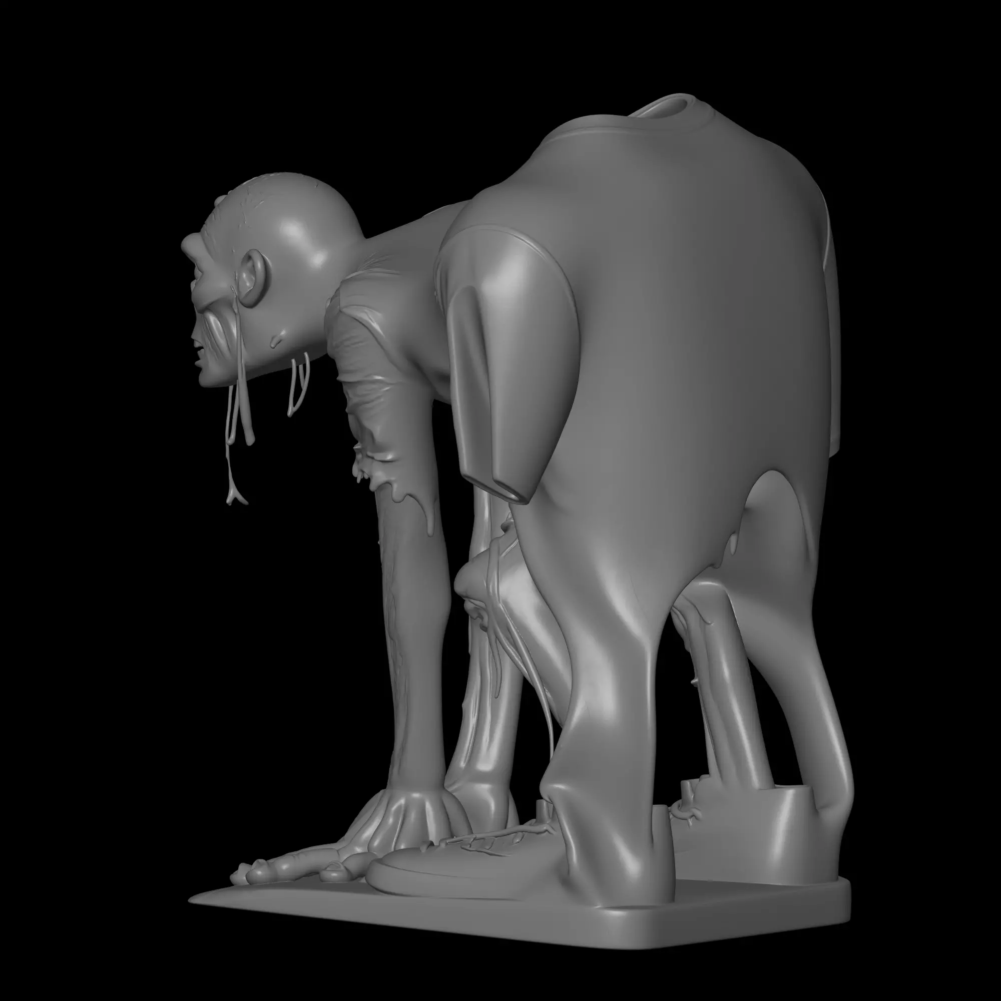 multipurpose zombie model 3D print model_2