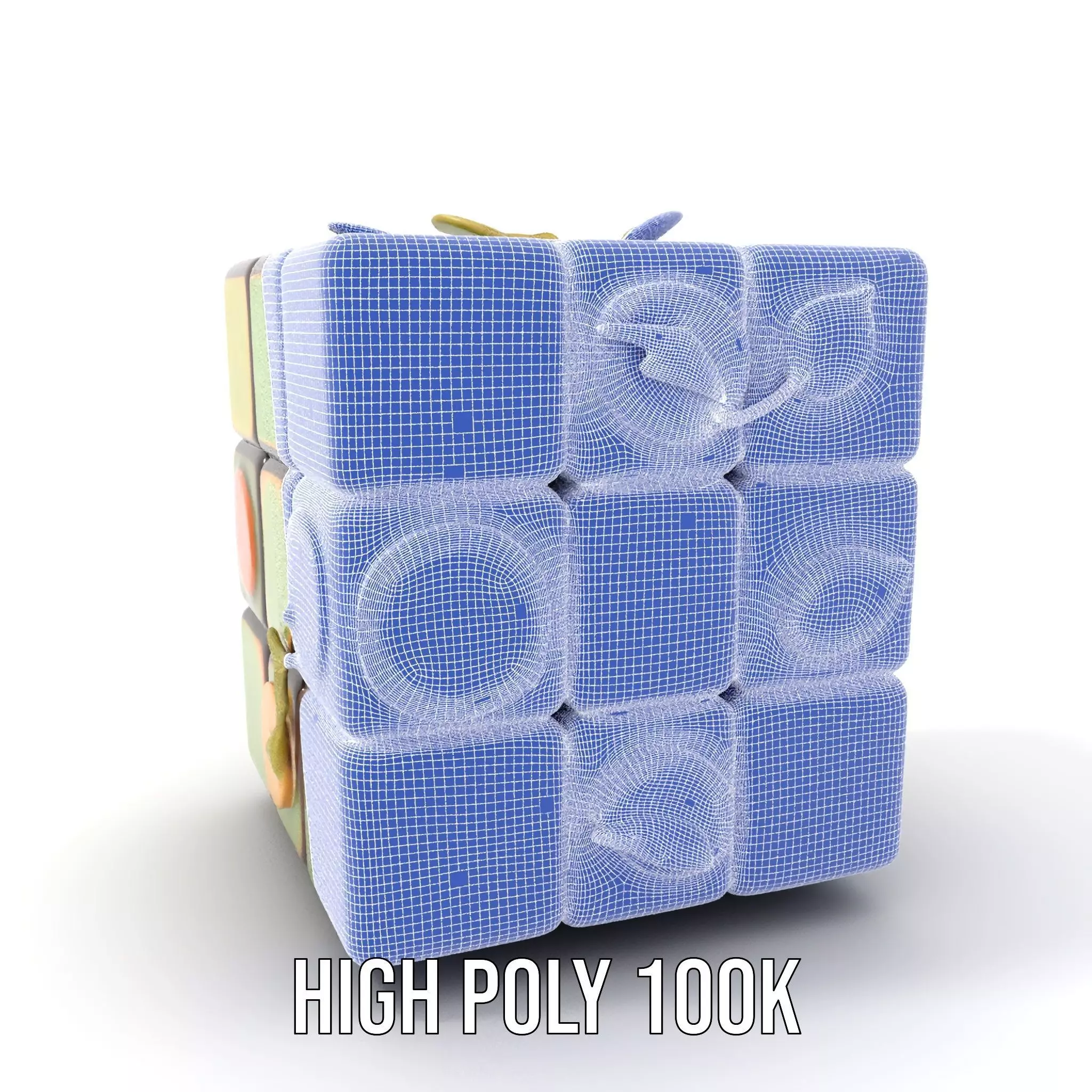 Leafy Puzzle Cube model pack Low-poly 3D model_5